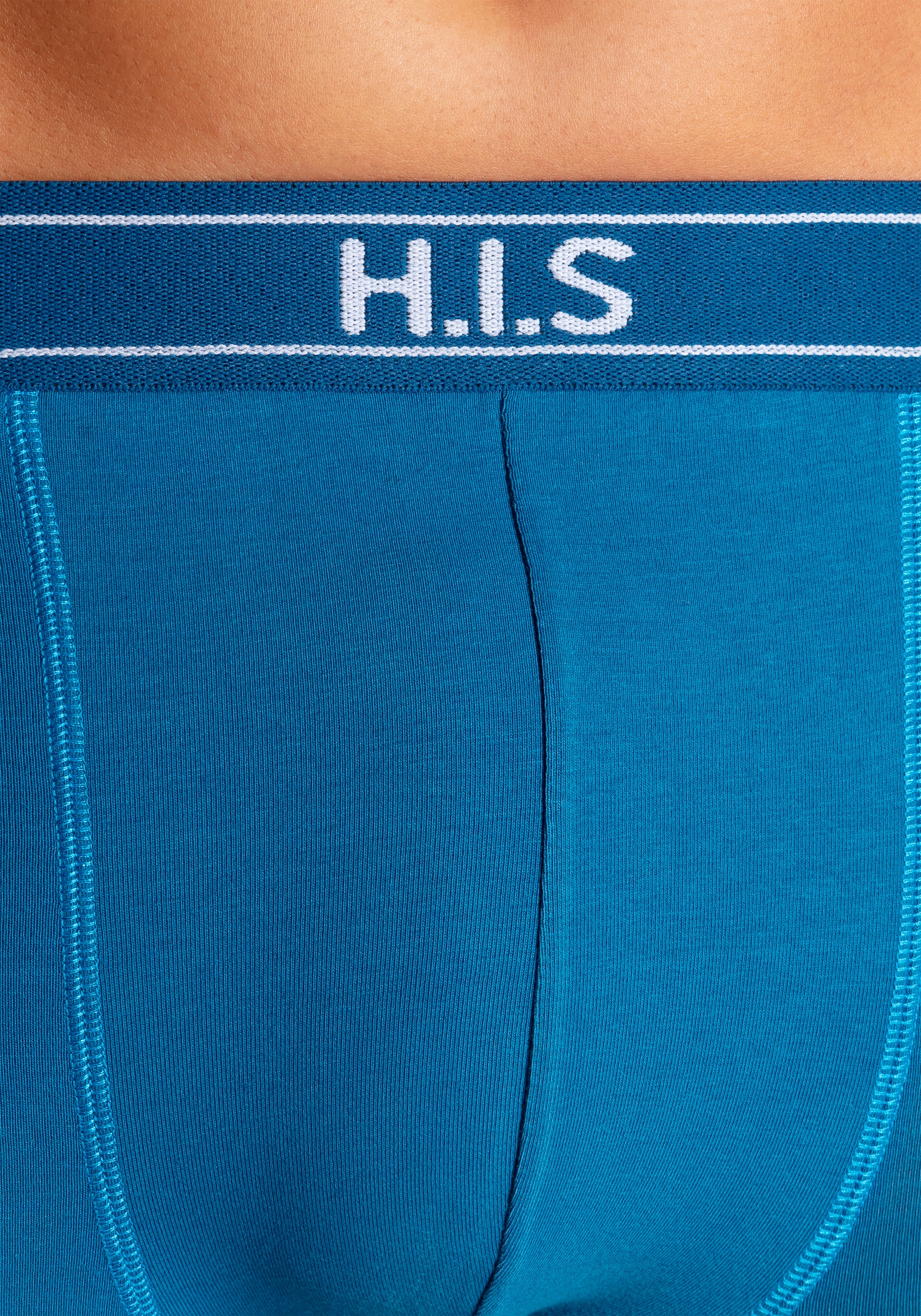 H.I.S Boxer »Boxershorts für Herren«, (Packung, 5 St.), mit Steifen und Logo im Bund
