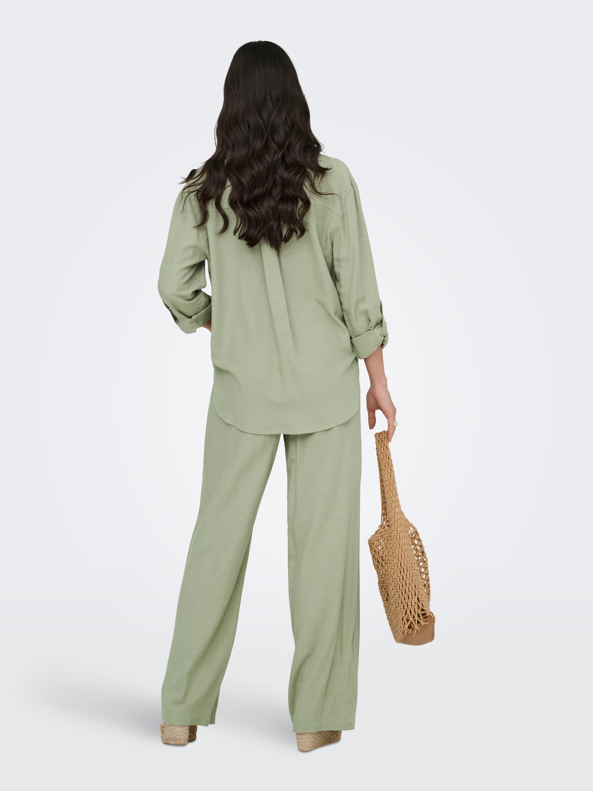 JDY Hemdbluse »JDYCAYA LINEN LOOSE L/S SHIRT WVN DIA« mit Leinen