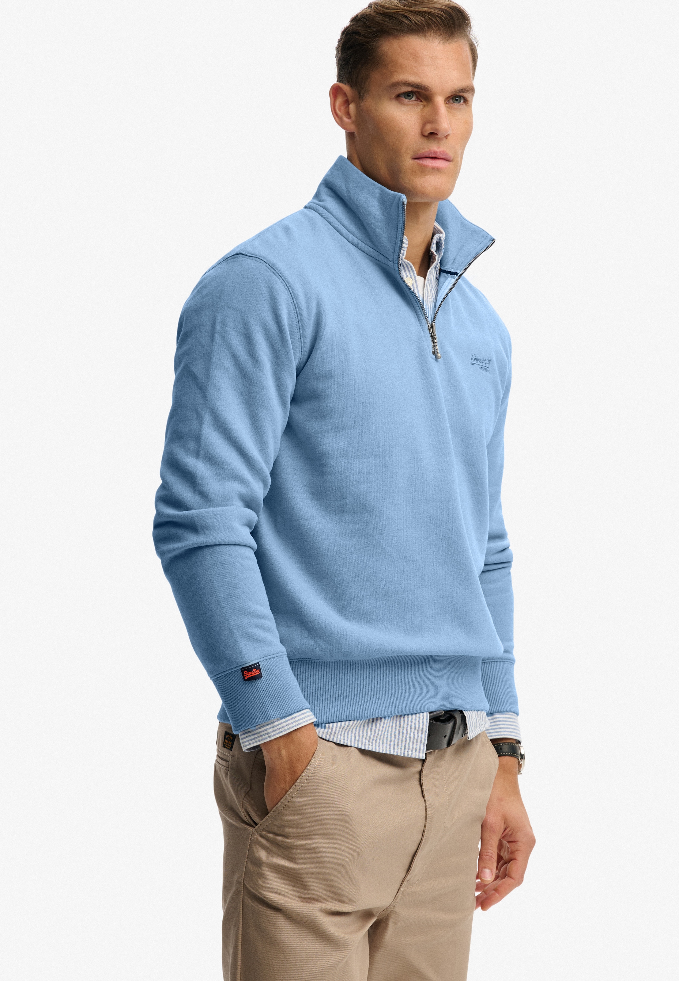 Superdry Sweatshirt »ESSENTIAL LOGO HENLEY«
