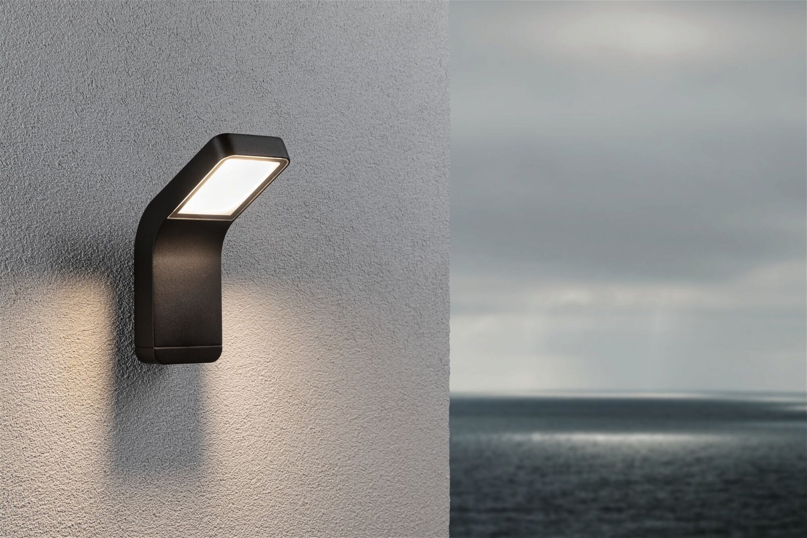 Paulmann LED Außen-Wandleuchte »Kulma IP44 90x174mm 3000K 7,5W 520lm 230V Anthrazit Aluminium«, 1 flammig, seewasserresistent