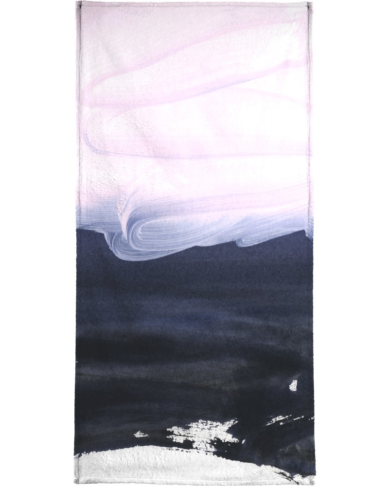 Juniqe Handtuch »Pink & Blue«, (1 St.), Weiche Frottee-Veloursqualität