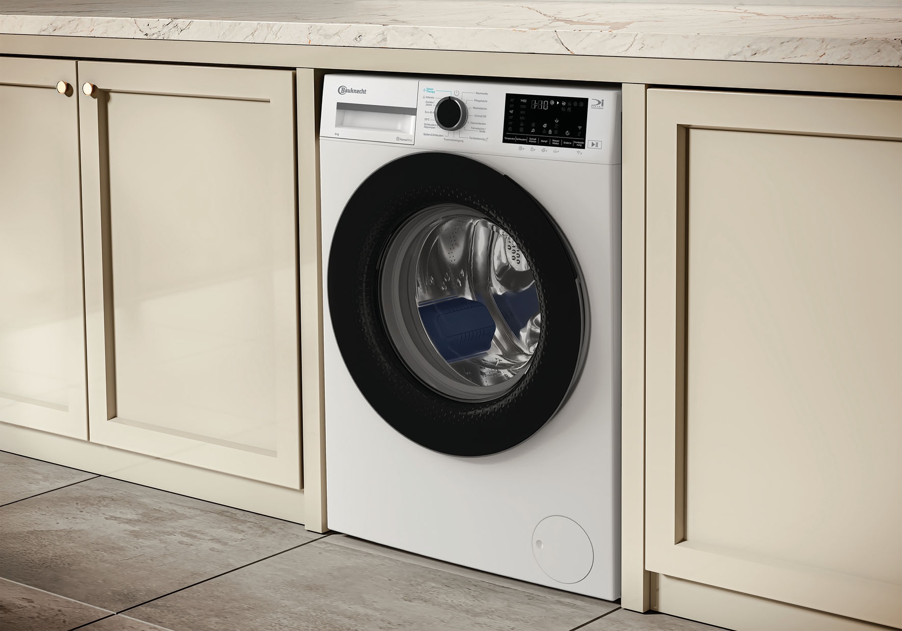 BAUKNECHT Waschmaschine »B W 9A30 BS« 9 kg 1400 U/min Adaptive Wash – Intelligente Anpassung
für perfekte Waschergebnisse
