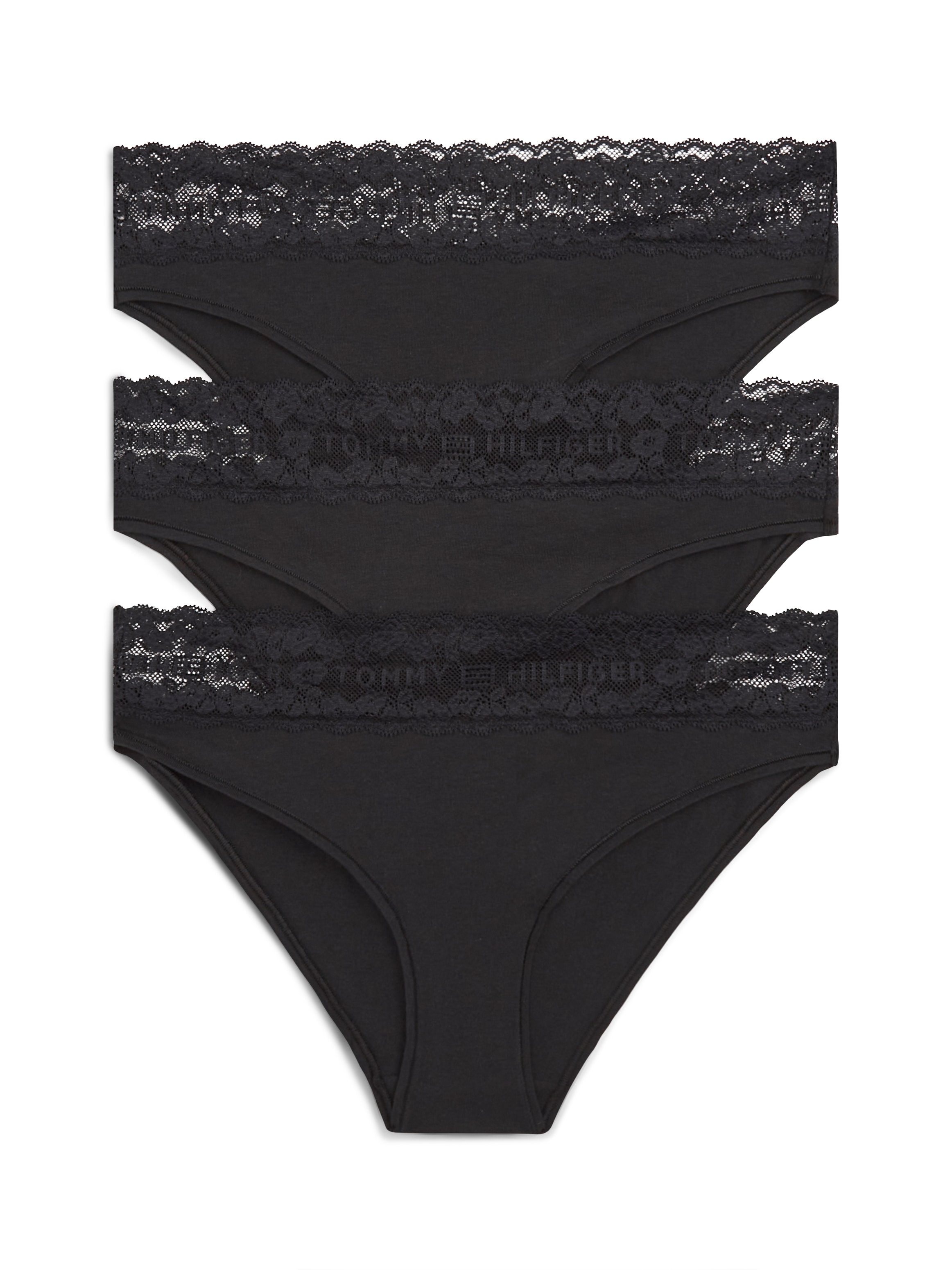 Tommy Hilfiger Underwear Bikinislip 3 Stk. Körpernahe Passform mit elastischem Spitzenbund