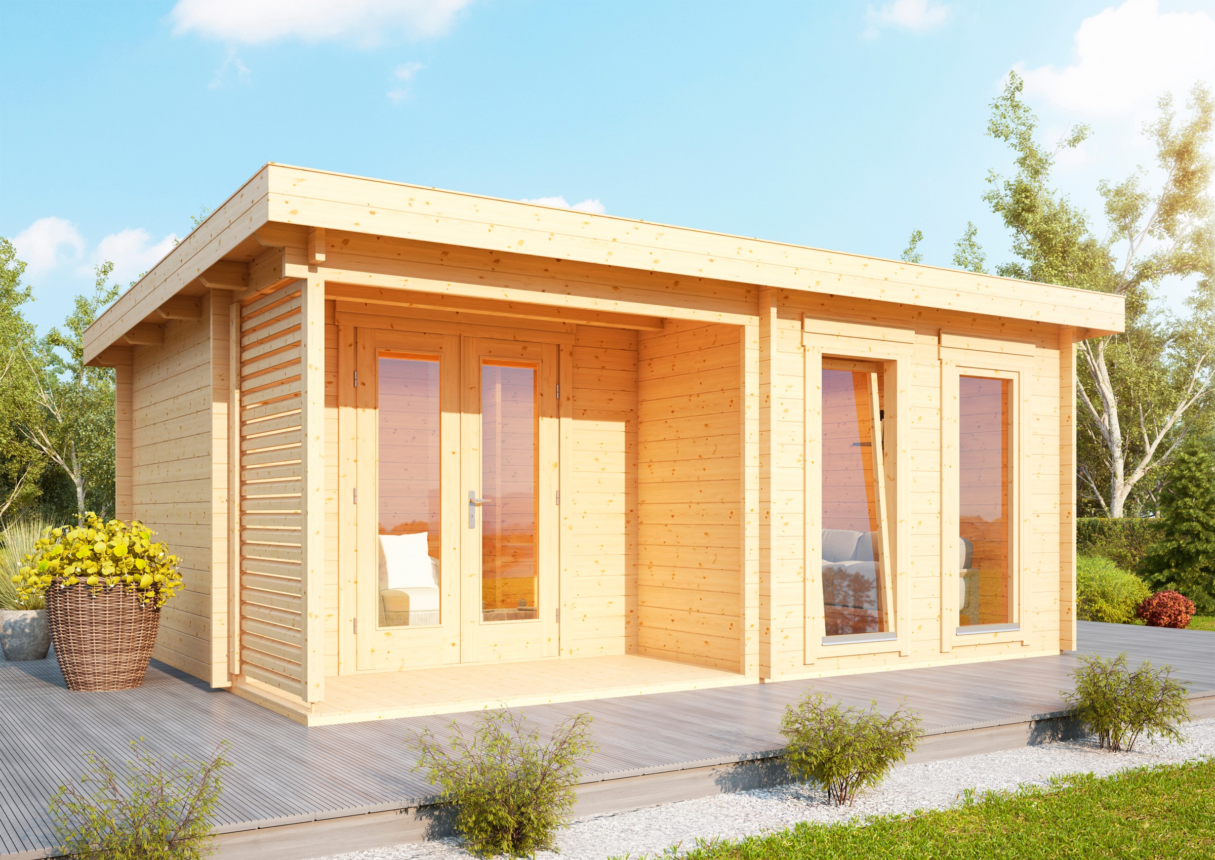 Wolff Gartenhaus »Cordoba 44-B Modern«