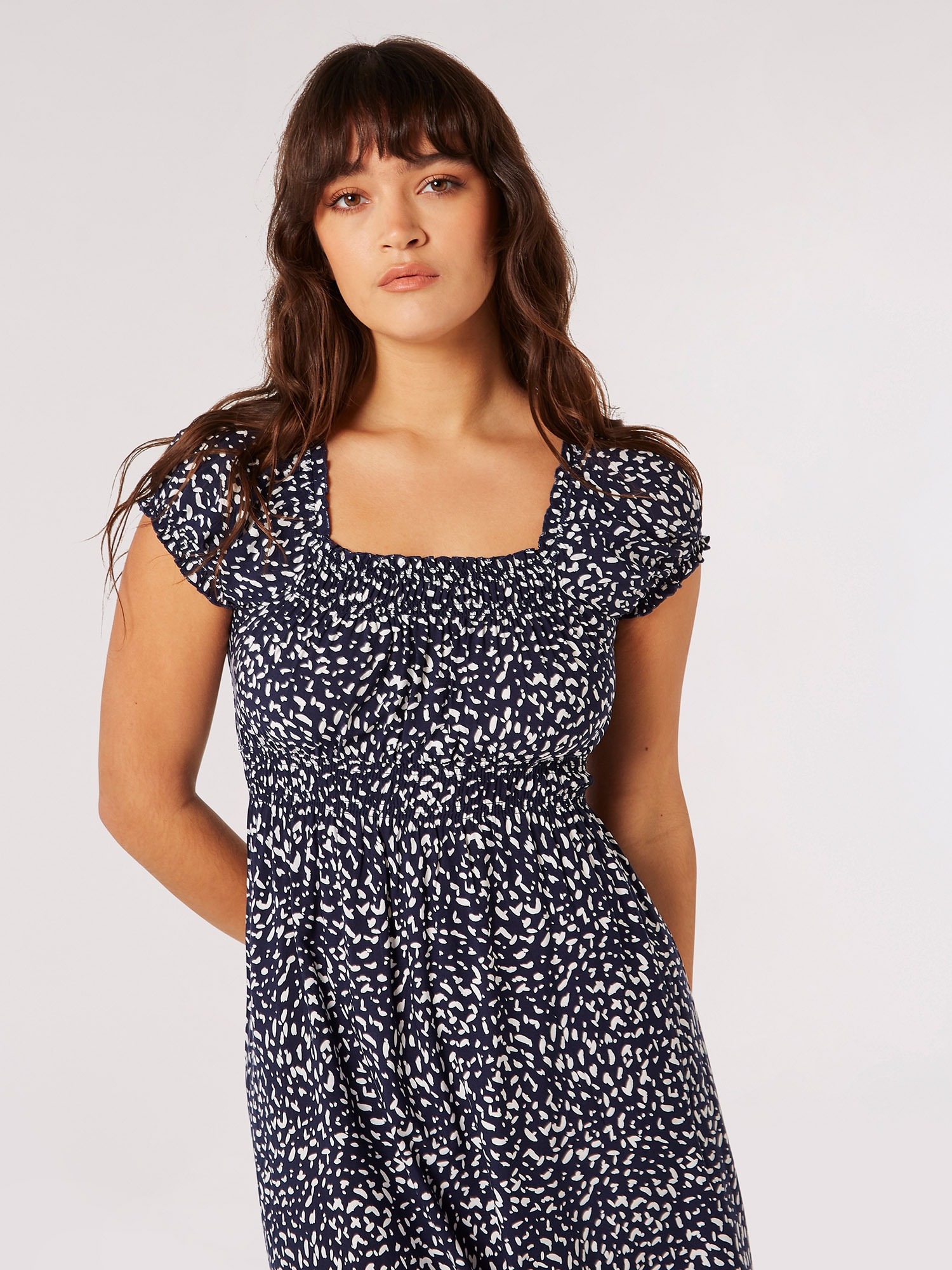 Apricot Druckkleid »Midikleid« Elastischer Bund
