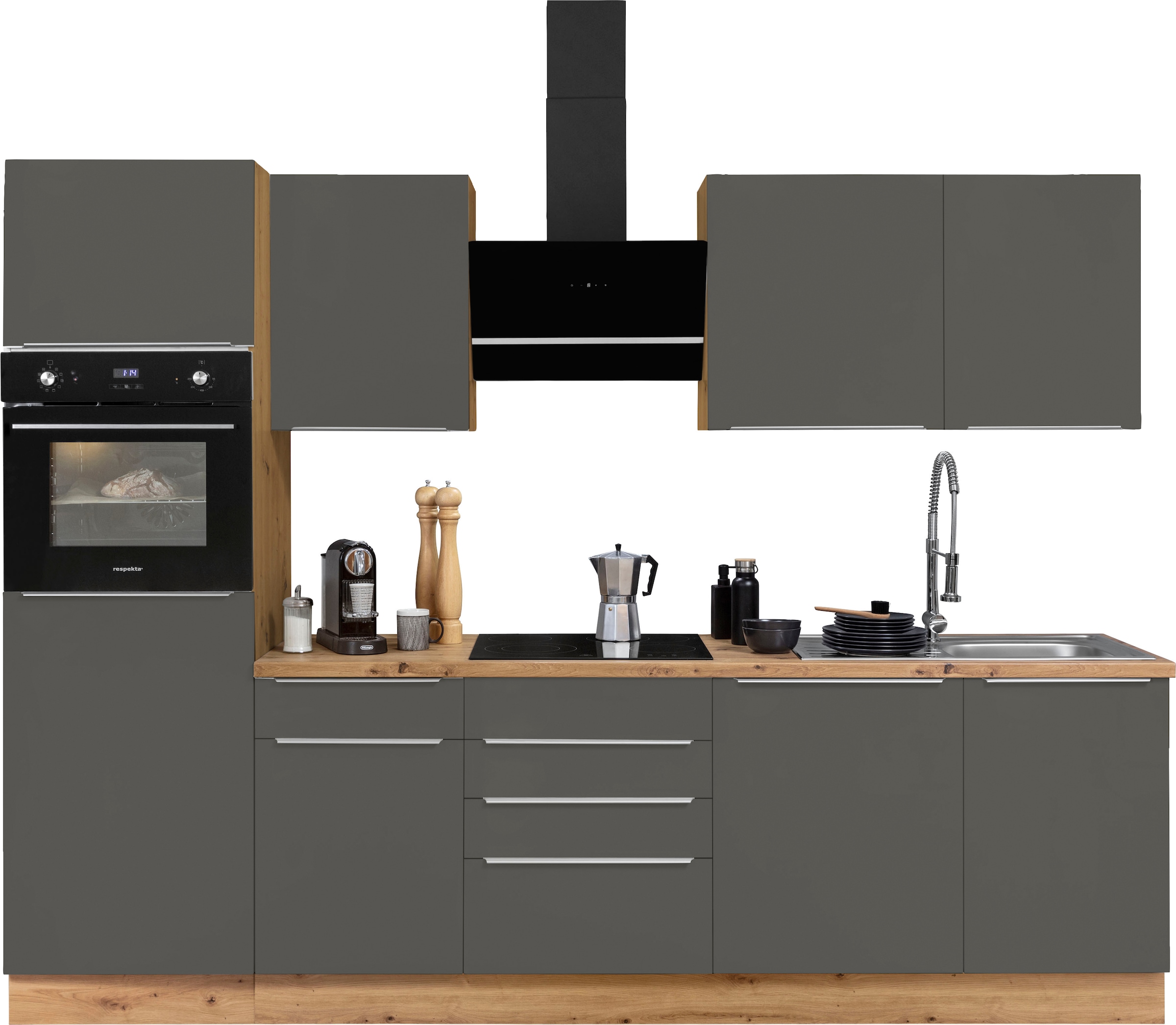 RESPEKTA Küchenzeile »Safado aus Ausstattung Funktion, Close wie 280 bestellen Marleen«, online Breite cm Soft der hochwertige Serie bei OTTO