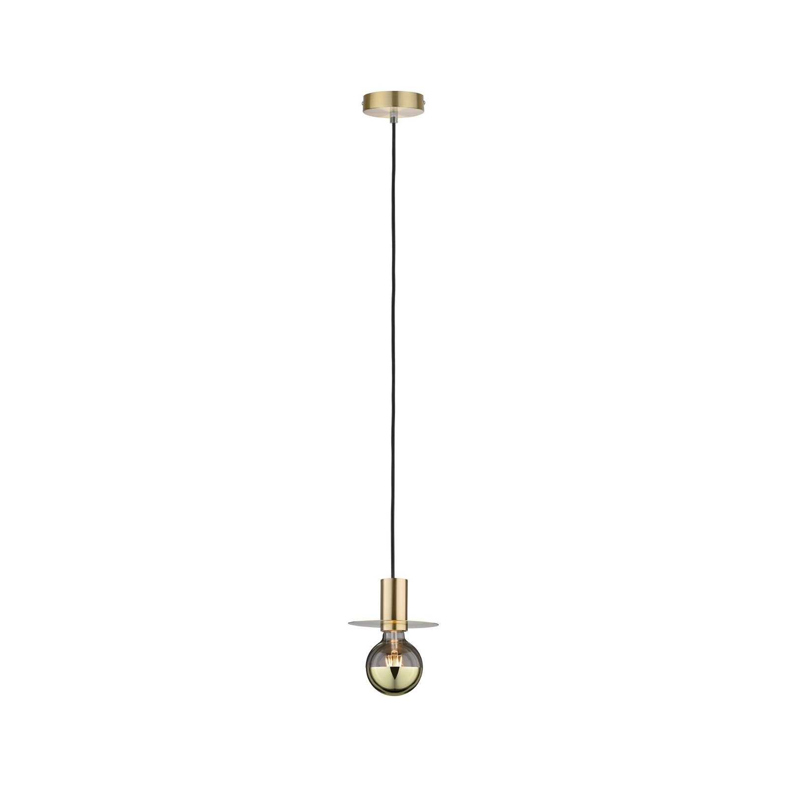 Paulmann Pendelleuchte »Neordic Stian max. 1x60W Messing gebürstet 230V Metall«, 1 flammig, Leuchtmittel E27 | ohne Leuchtmittel, E27