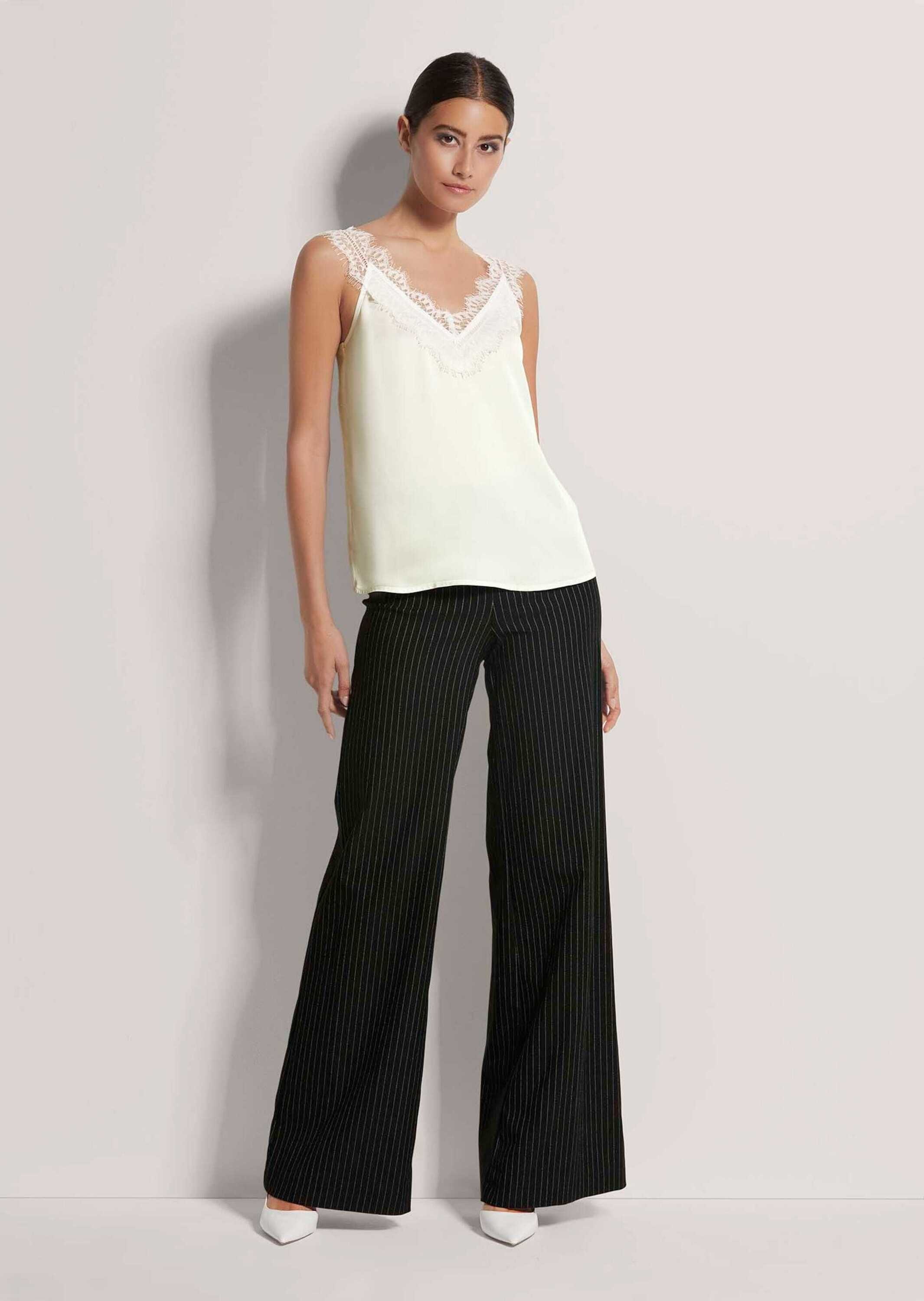 MADELEINE Trägertop »Top Satin-Top mit Spitze«