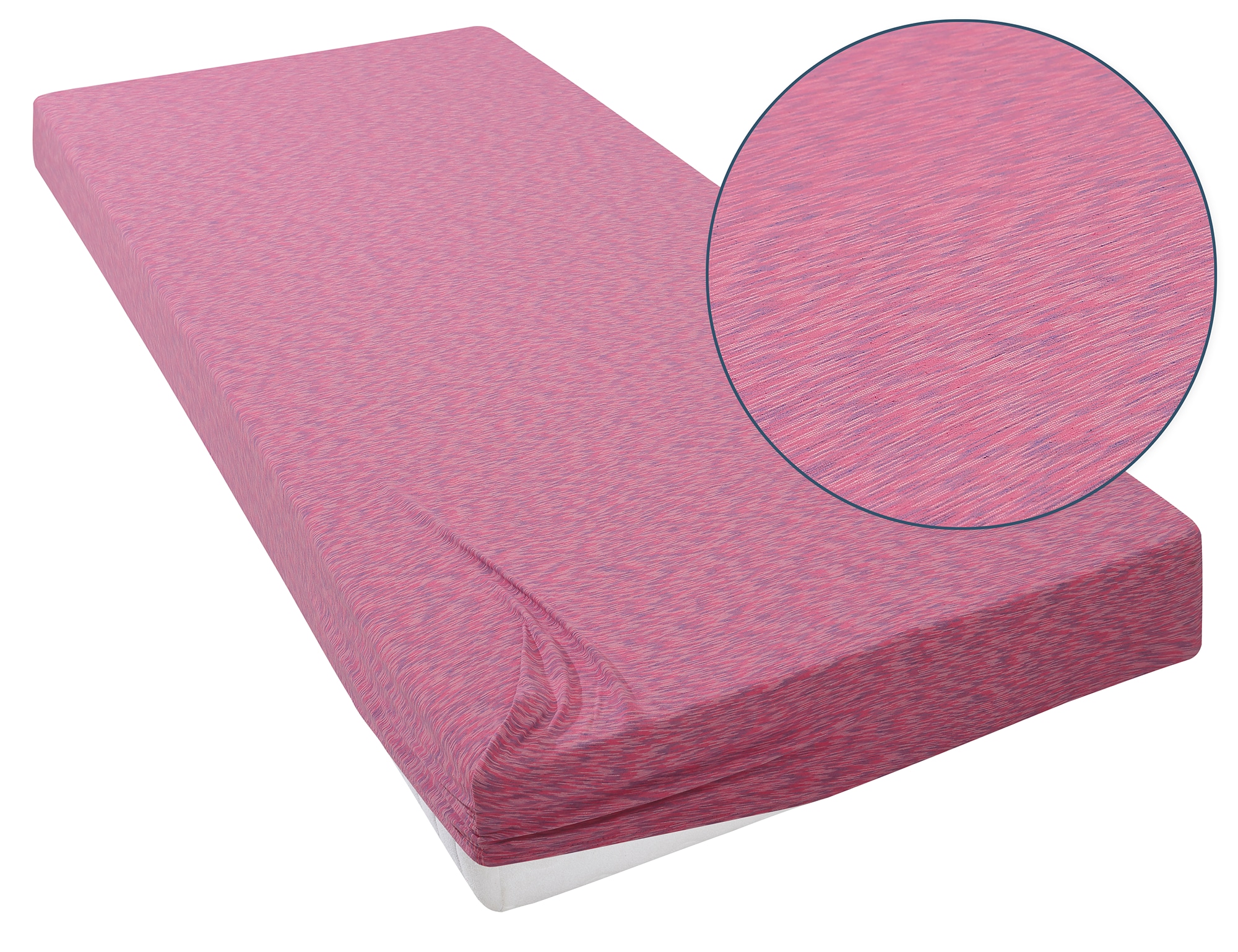 OTTO home Spannbettlaken »Strawberry in uni oder bunten Rainbow-Colors« für Matratzen bis 18cm Höhe, Spannbetttuch, Baumwollmischung