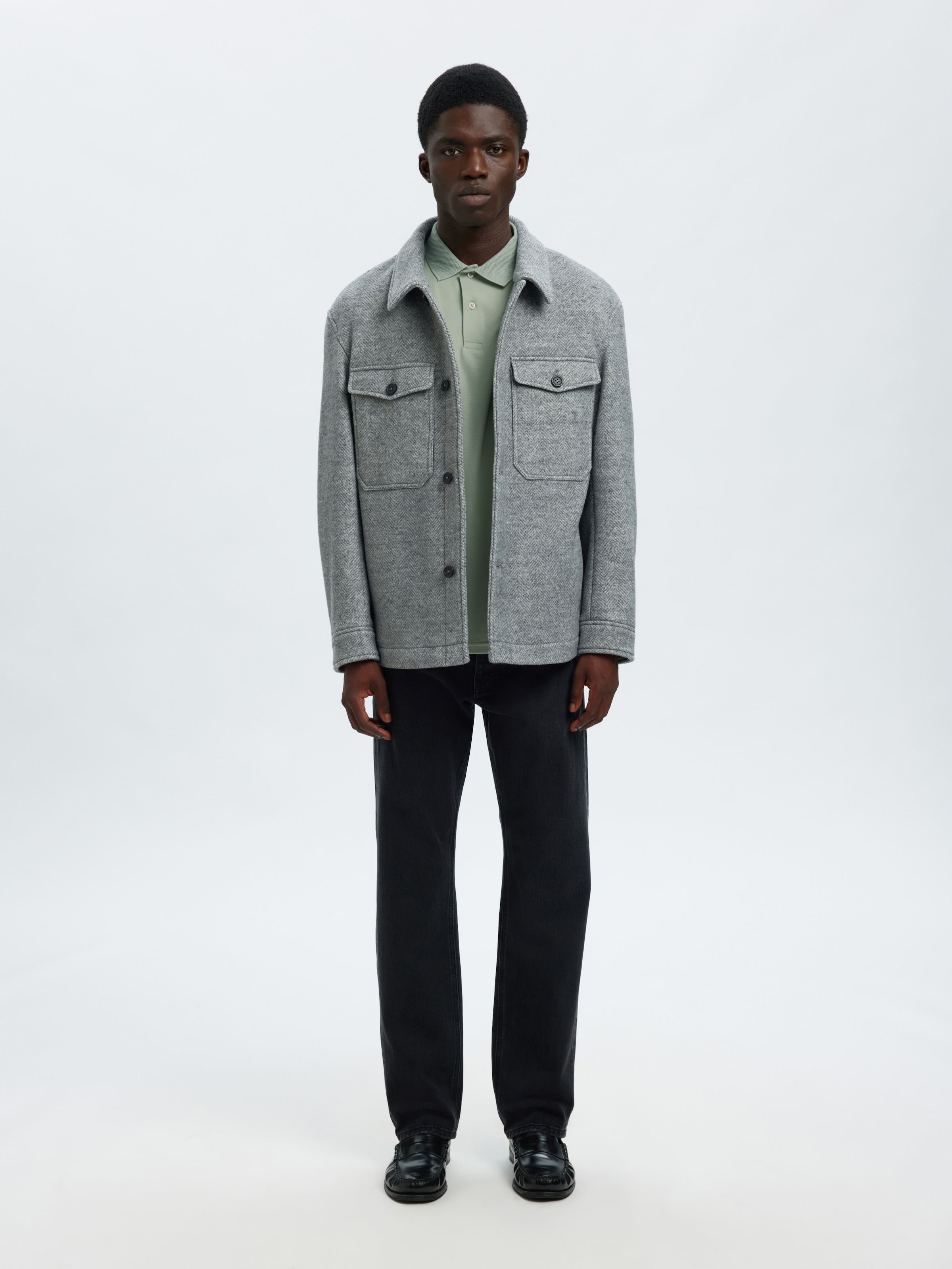 SELECTED Poloshirt »SLHFAVE BUTTON SS POLO NOOS« Baumwollmischung, regular fit