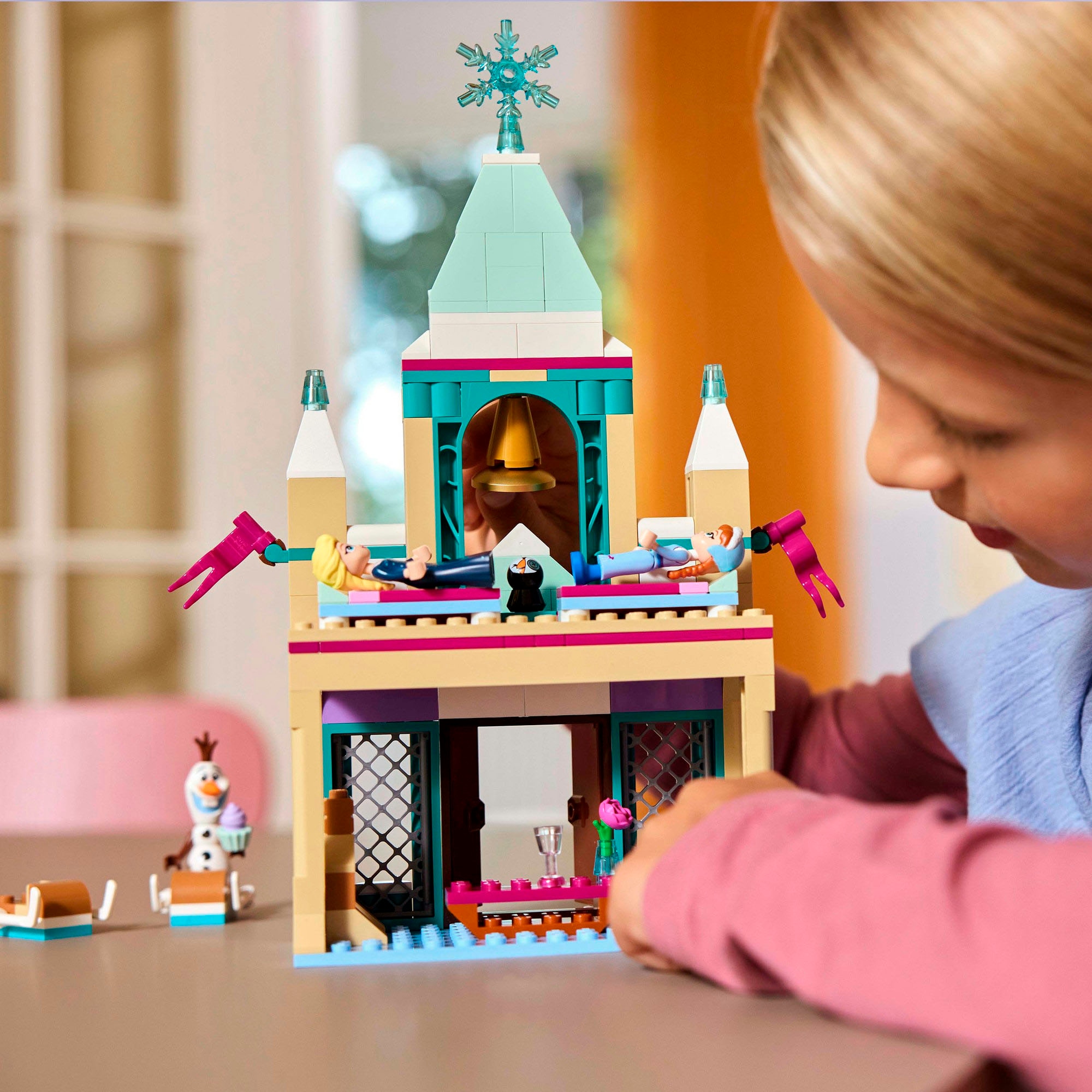 LEGO® Konstruktionsspielsteine »Das Arendelle Schloss (43265), LEGO Disney Princess«, (177 St.), Made in Europe