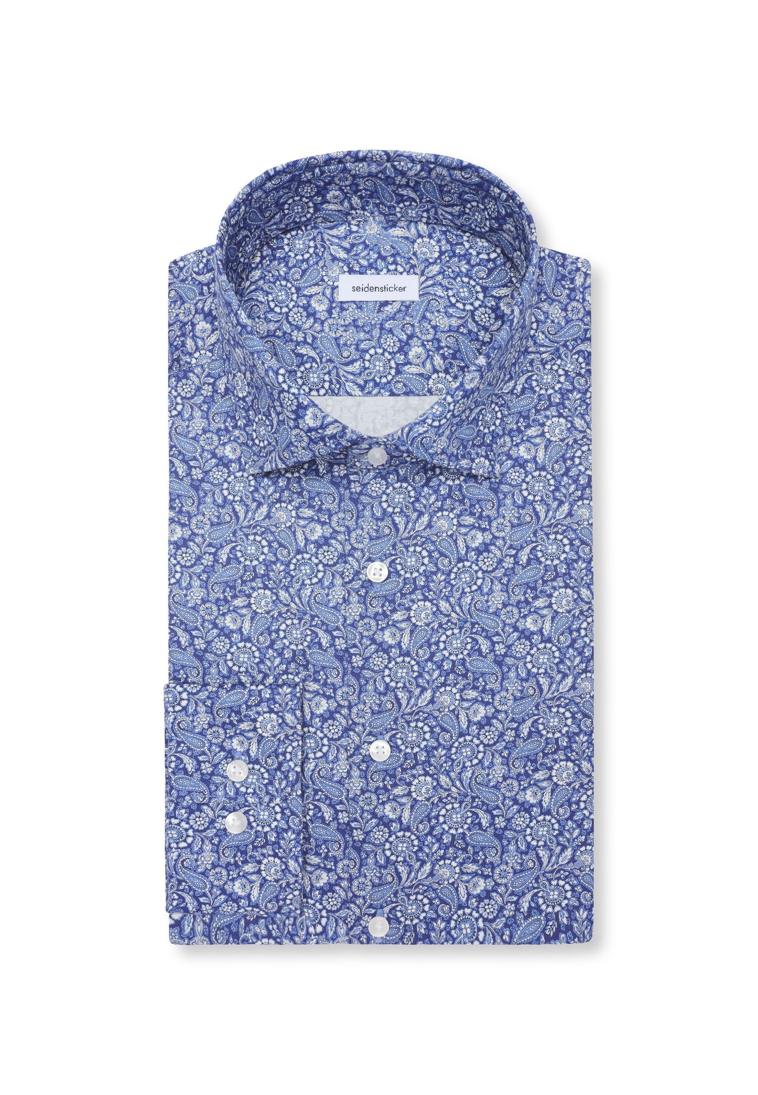 seidensticker Businesshemd »Schwarze Rose« Regular 1/1 Kentkragen Paisley