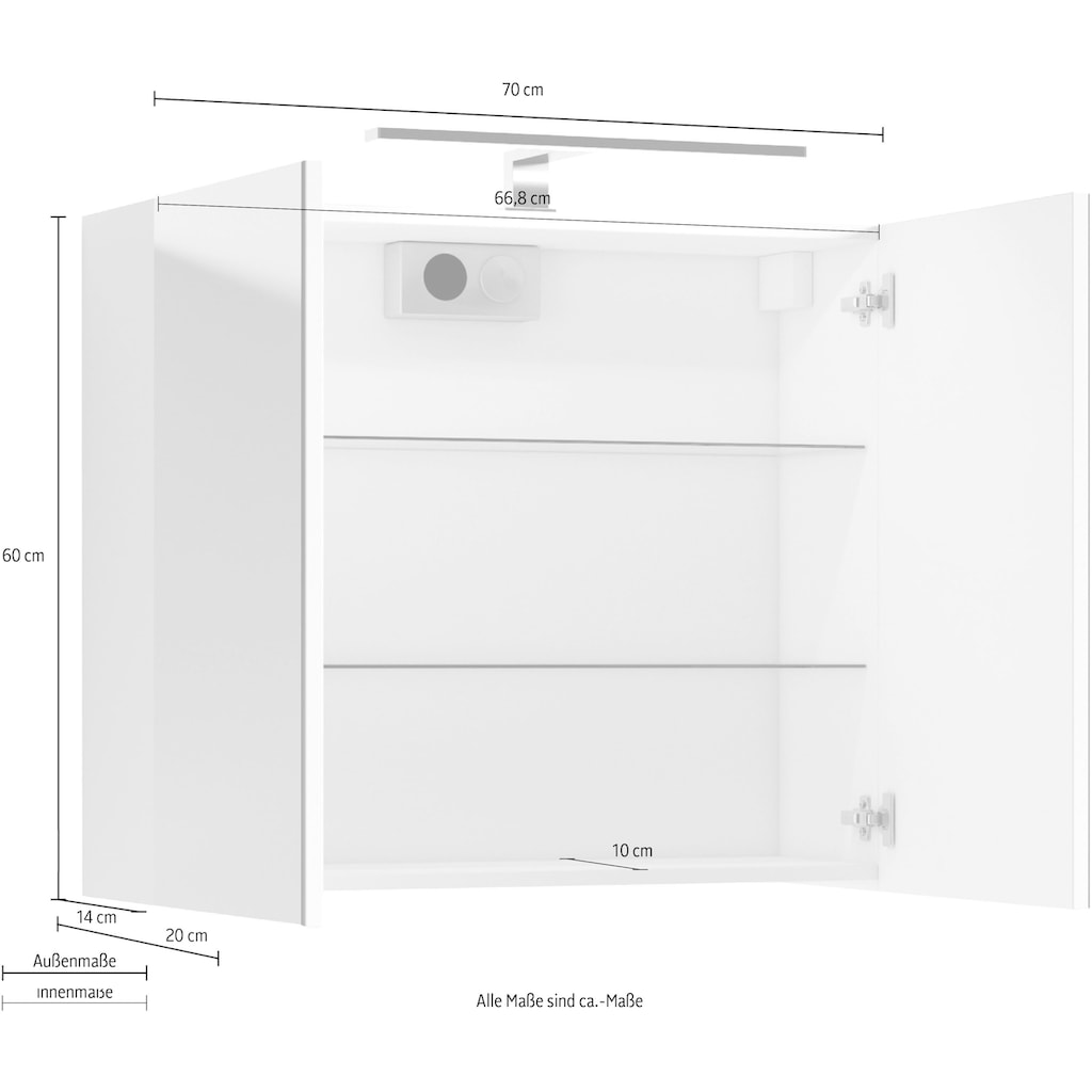 Homexperts Spiegelschrank »Salsa«