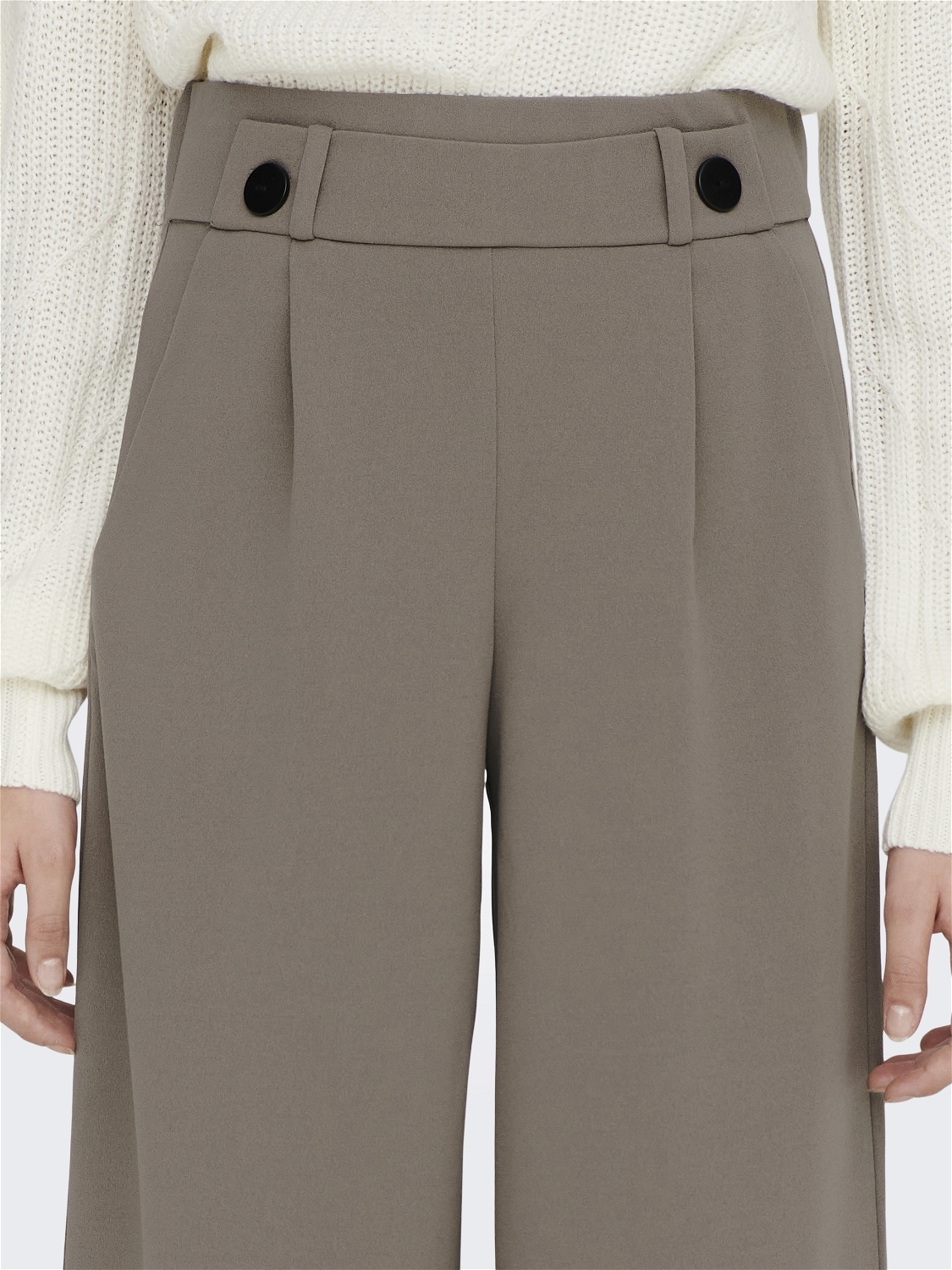 JDY Jerseyhose »JDYGEGGO NEW LONG PANT JRS NOOS«, mit dekorativem Riegel vorne am Bund
