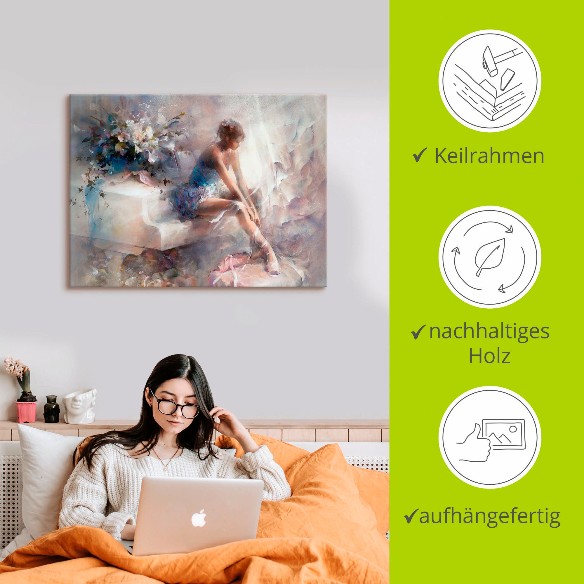 Artland Wandbild »Melodien«, Sport, (1 St.), als Leinwandbild, Poster, Wandaufkleber in verschied. Größen
