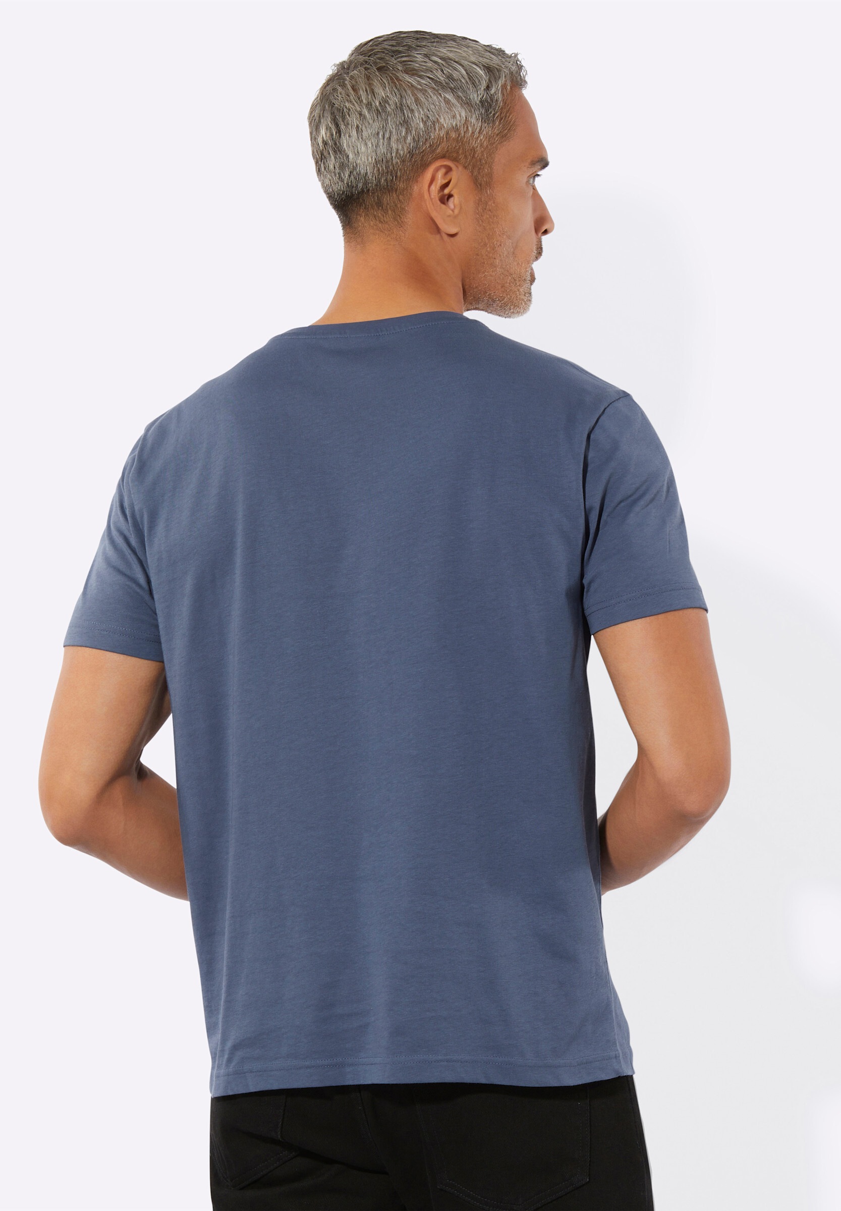 Sieh an! Trachtenshirt »Shirt Kurzarmshirt mit platziertem Hirsch-Druck«