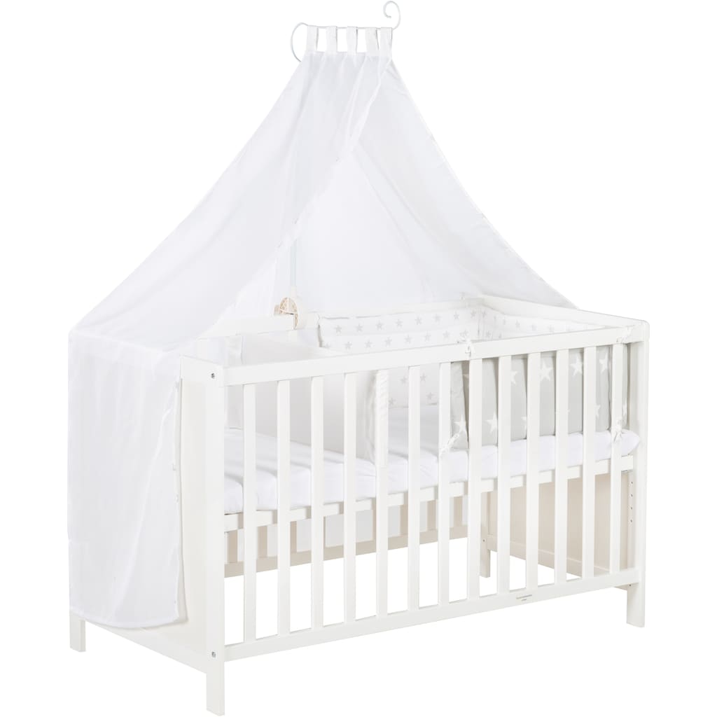 roba® Babybett »Multifunktionsbett mit Beistellfunktion«, (8 tlg.)