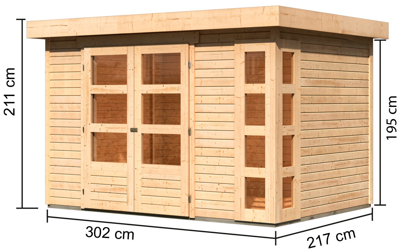 Karibu Gartenhaus »Kerko 4«