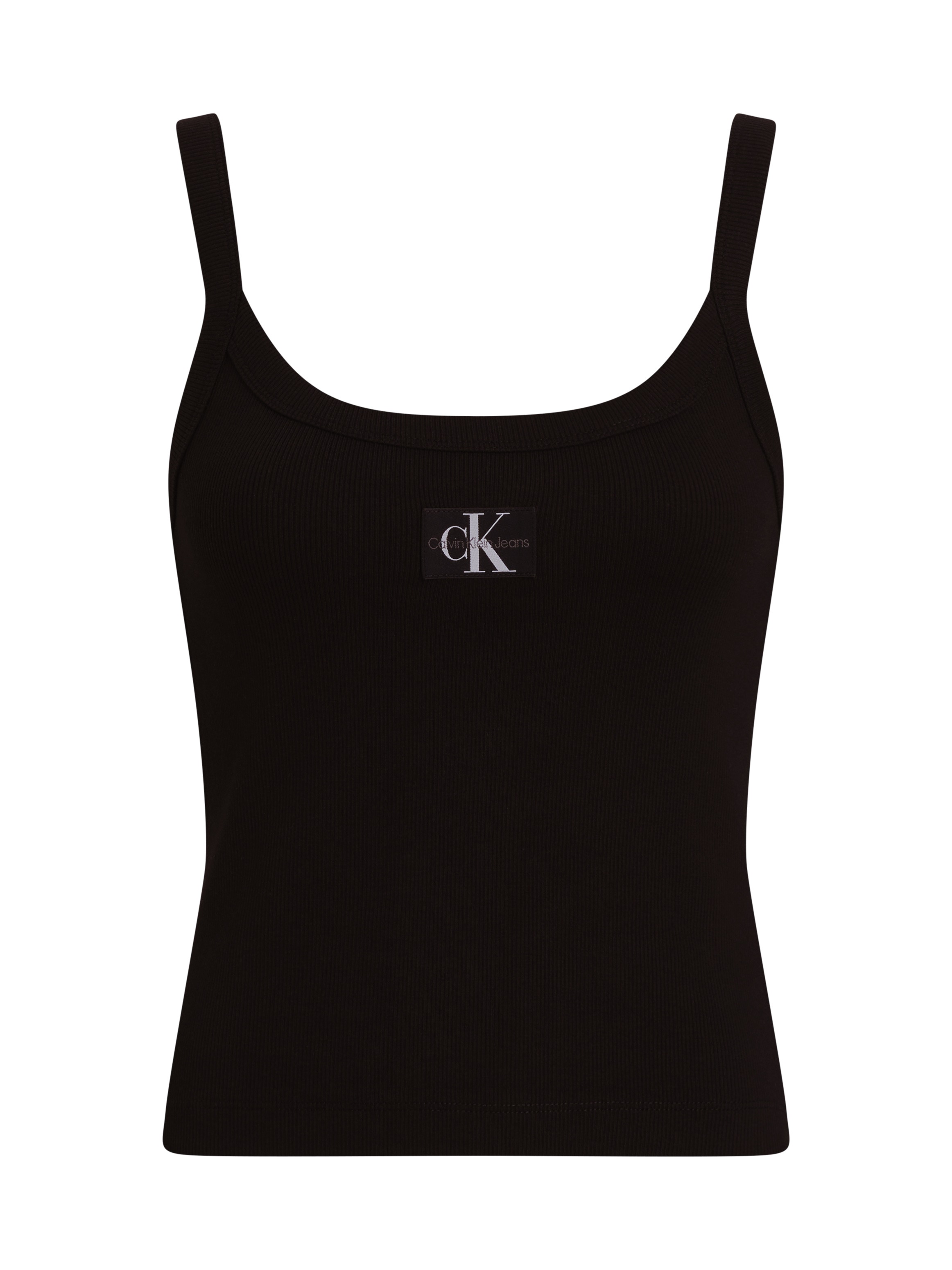 Calvin Klein Jeans Spaghettitop »WOVEN LABEL RIB TANK«, mit Logopatch
