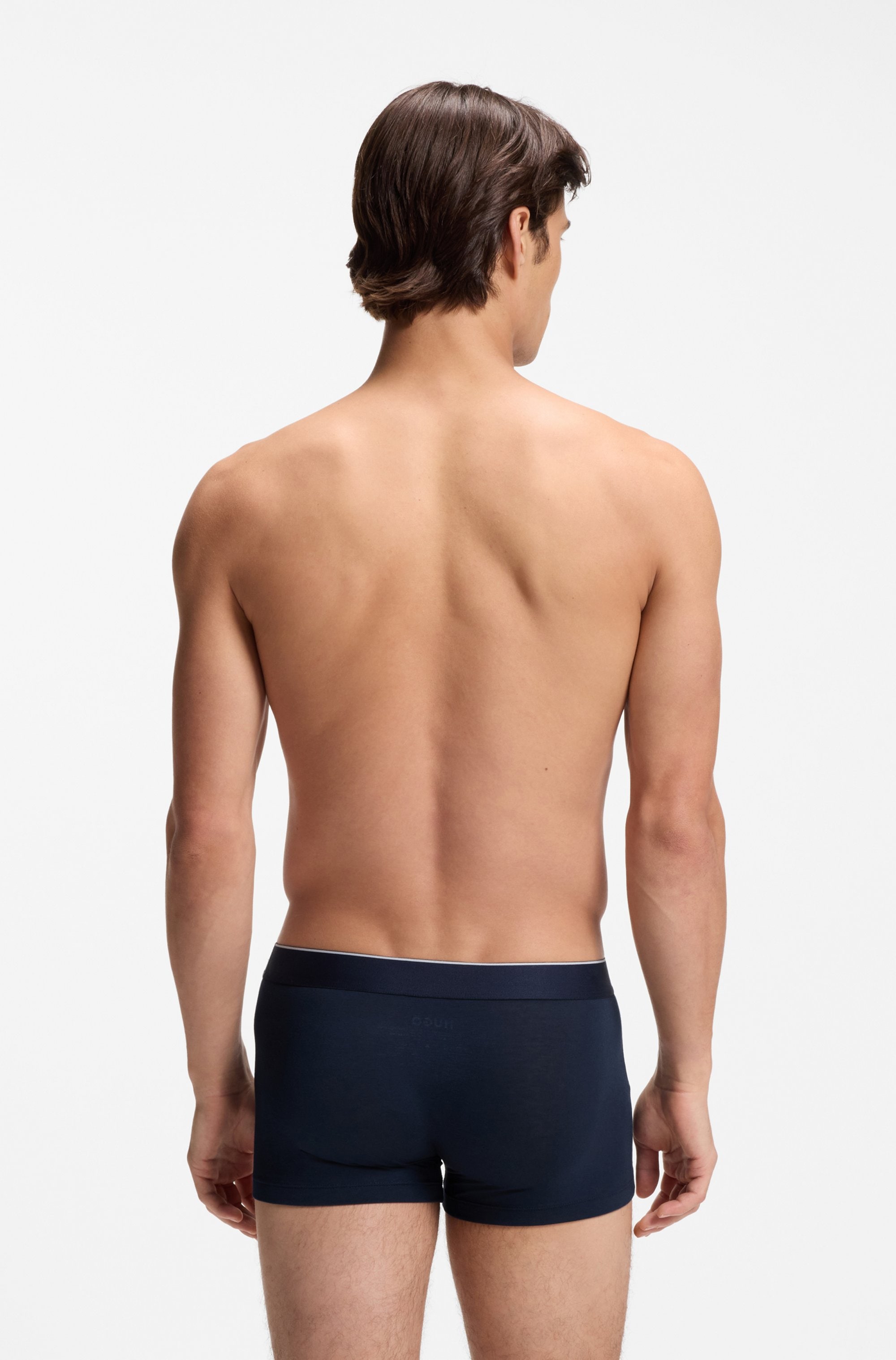 HUGO Underwear Trunk »TRIPLET TITAN« 3 Stk. aus Jacquard mit außenliegendem Bund