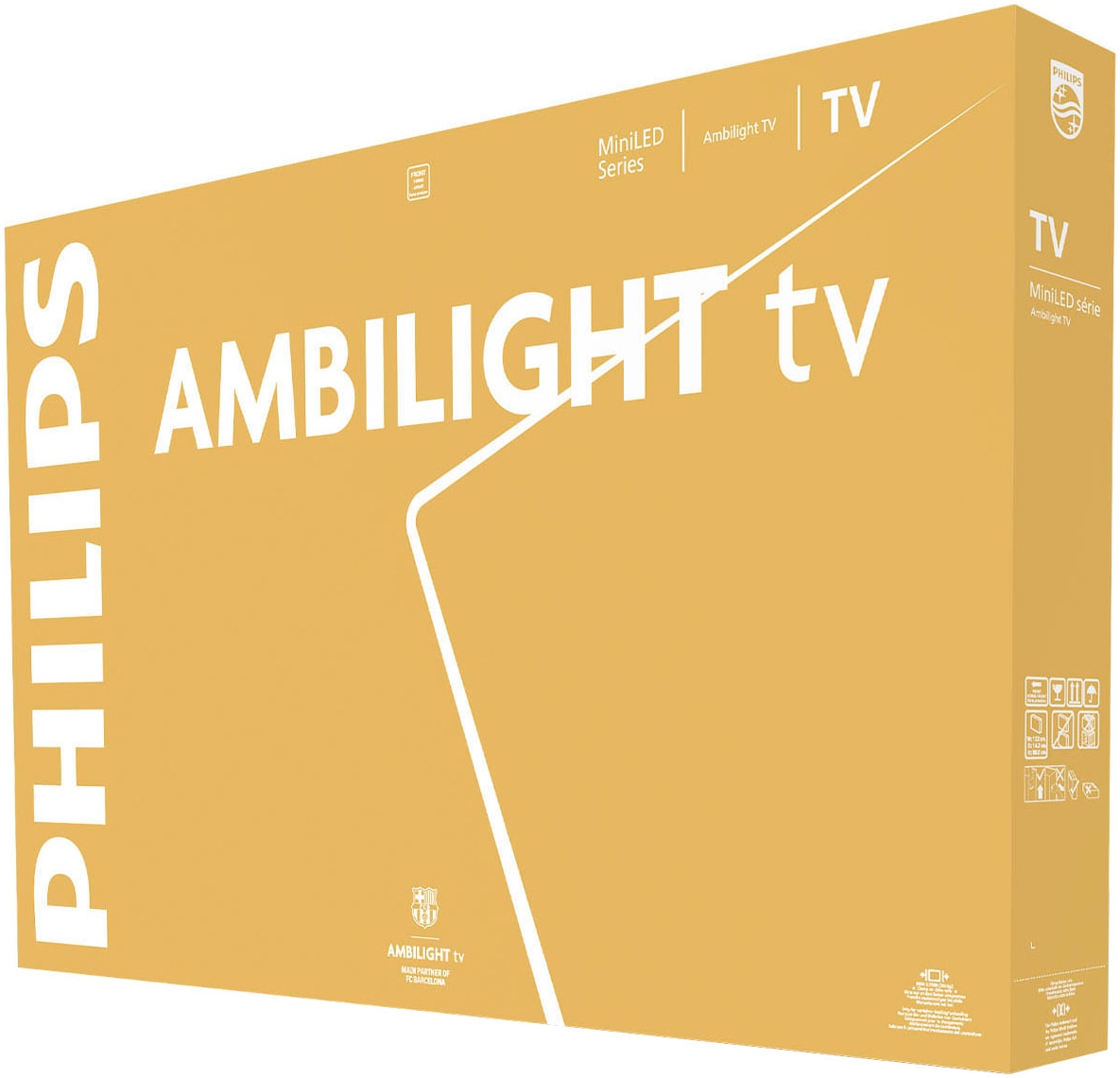 Philips Mini-LED-Fernseher »55MLED910/12«, 4K Ultra HD, Smart-TV