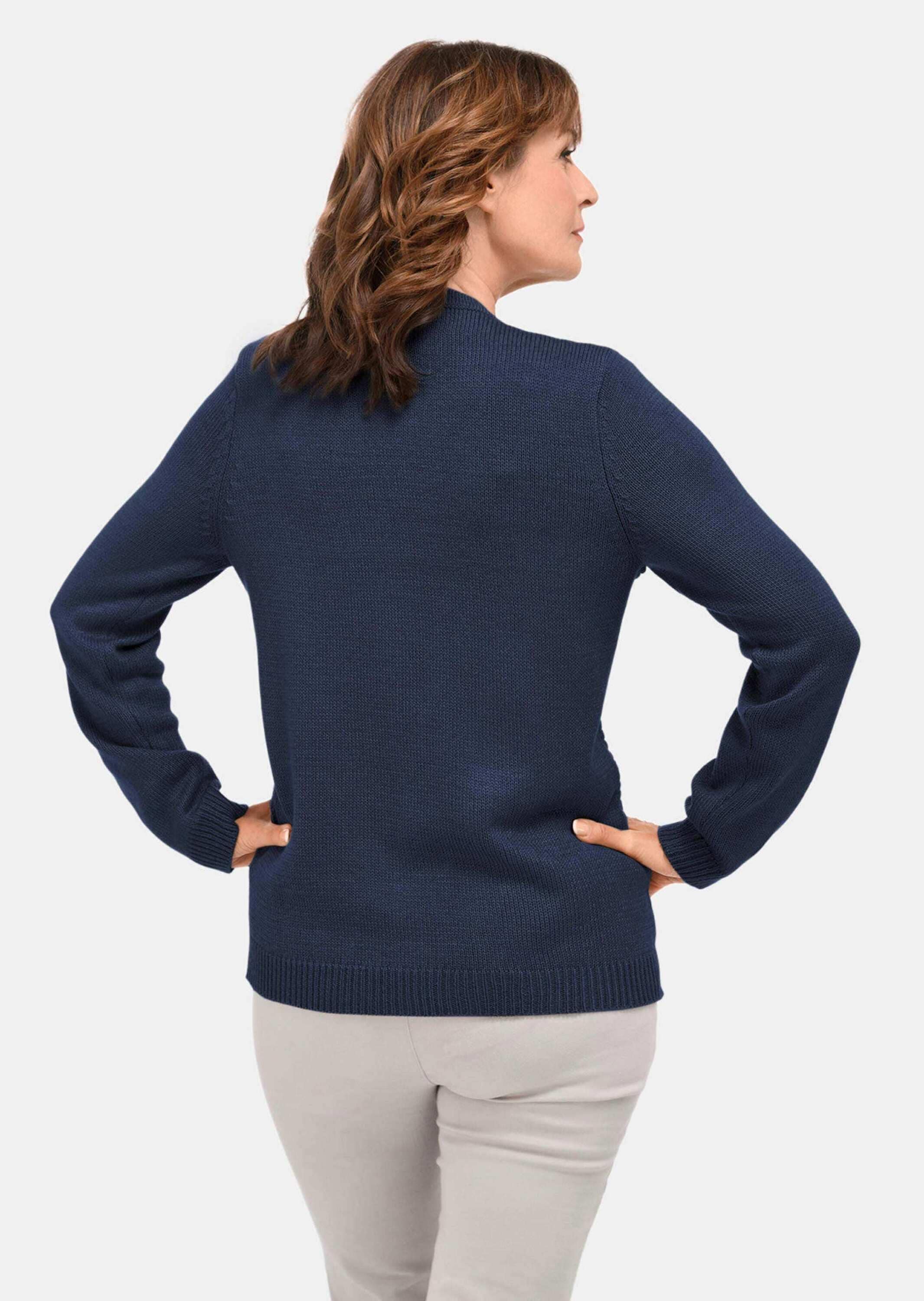 GOLDNER Strickpullover »Kurzgröße Kurzgröße - Pflegeleichter Pullover in hochwertiger Rippenstruktur«