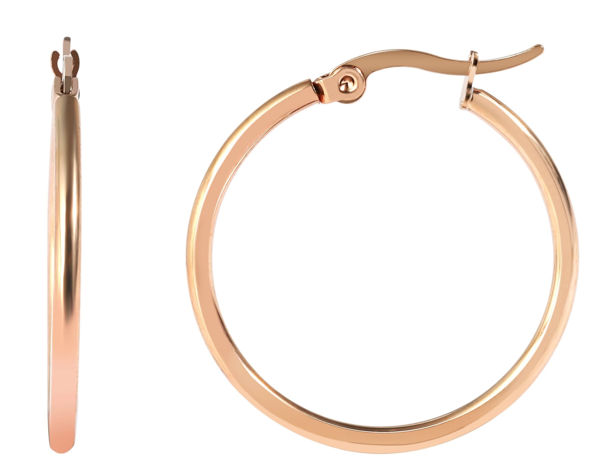 Adelia´s Paar Creolen »Damen Ohrringe ¿ Creole aus Edelstahl«