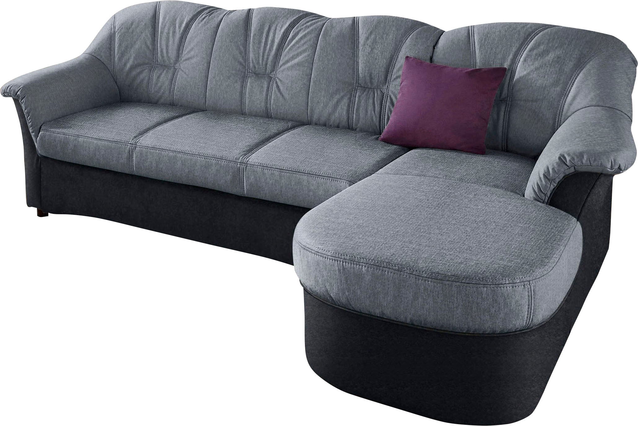 DOMO collection Ecksofa »Flores Schlafsofa, B/T/H: 233/142/86 cm, L-Form«, wahlweise mit Bettfunktion, wahlweise mit Federkern, auch in Leder