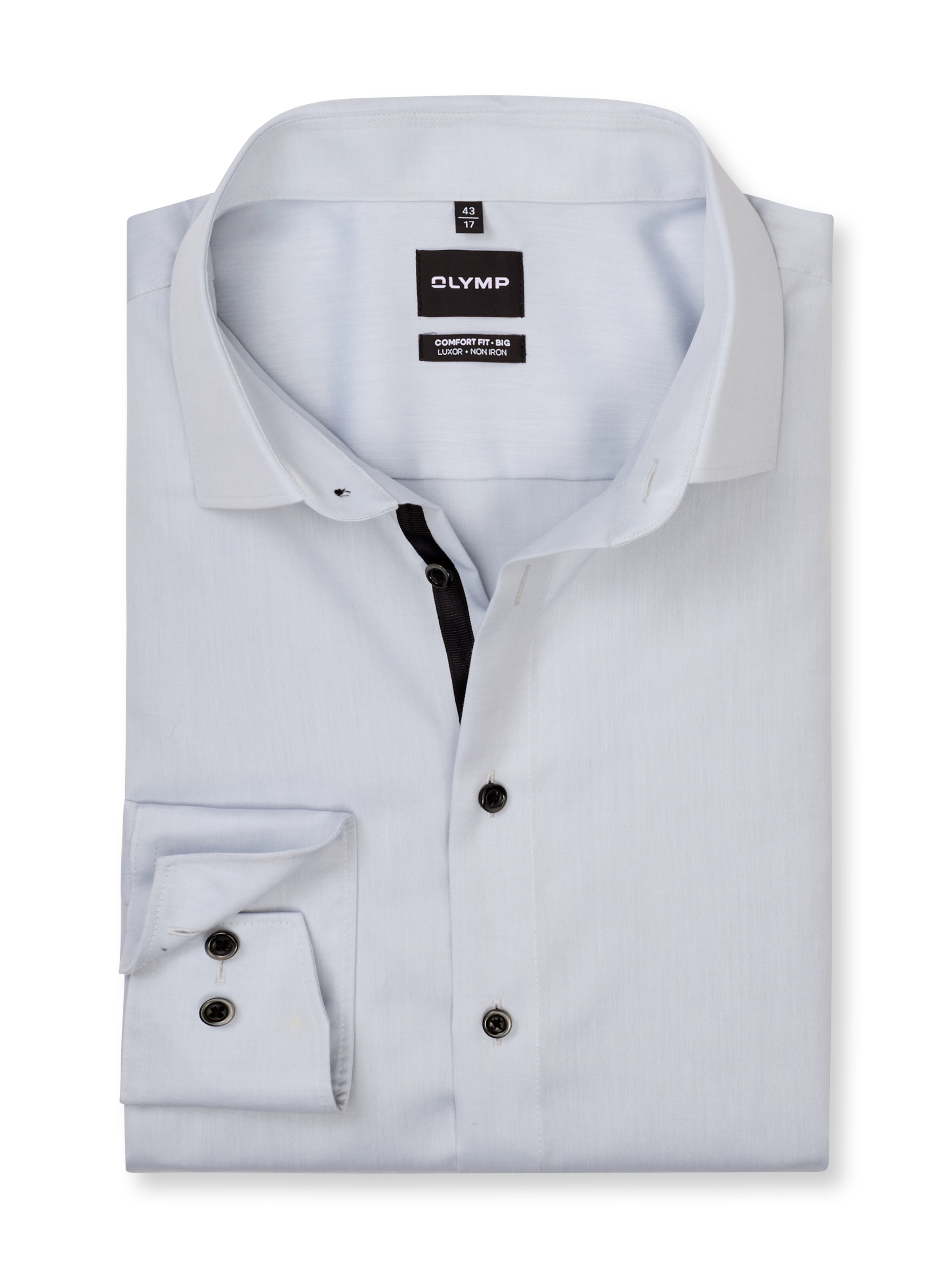 OLYMP Langarmhemd Businesshemd, Big & Tall, unifarben, New Kentkragen