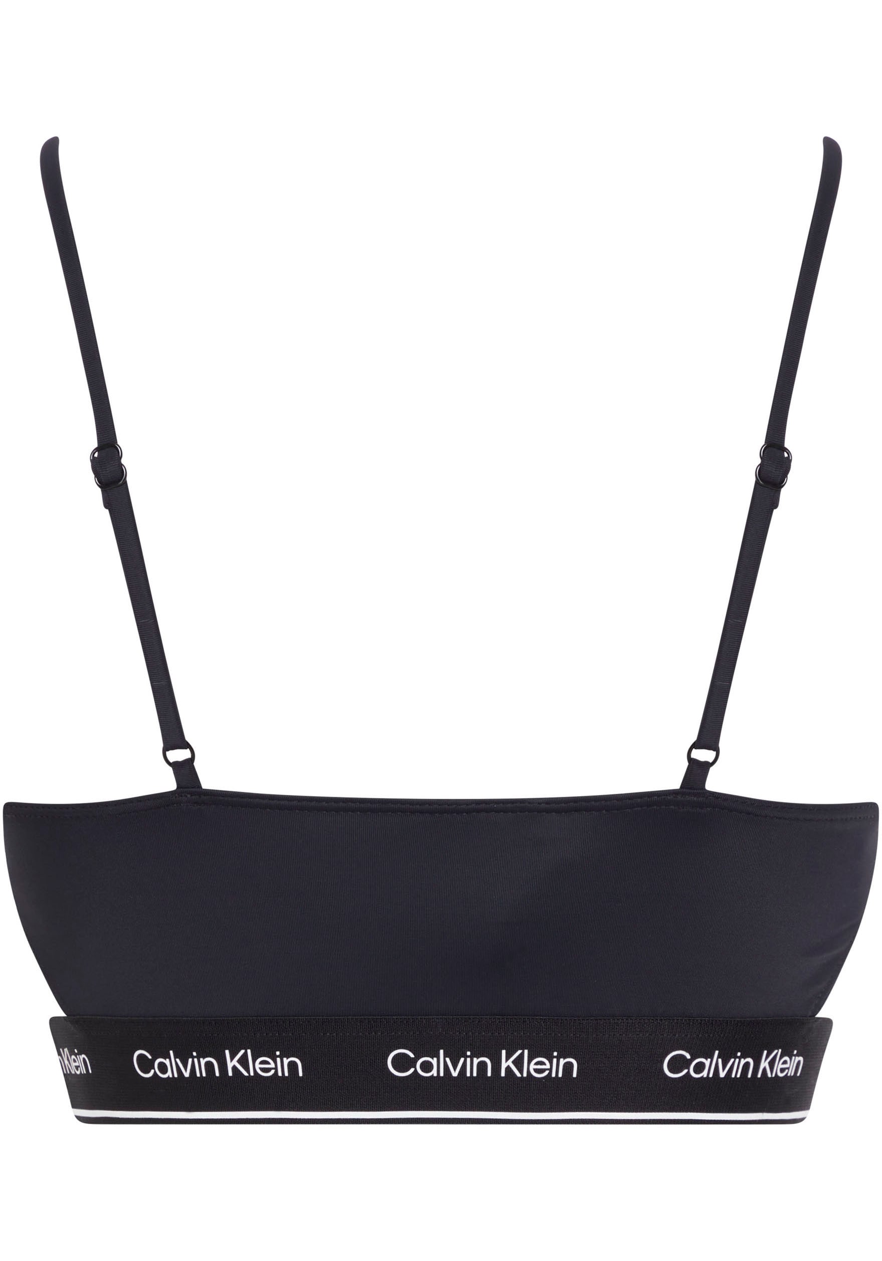 Calvin Klein Swimwear Bandeau-Bikini-Top »BRALETTE-RP«, mit seitlichen Cut-Outs