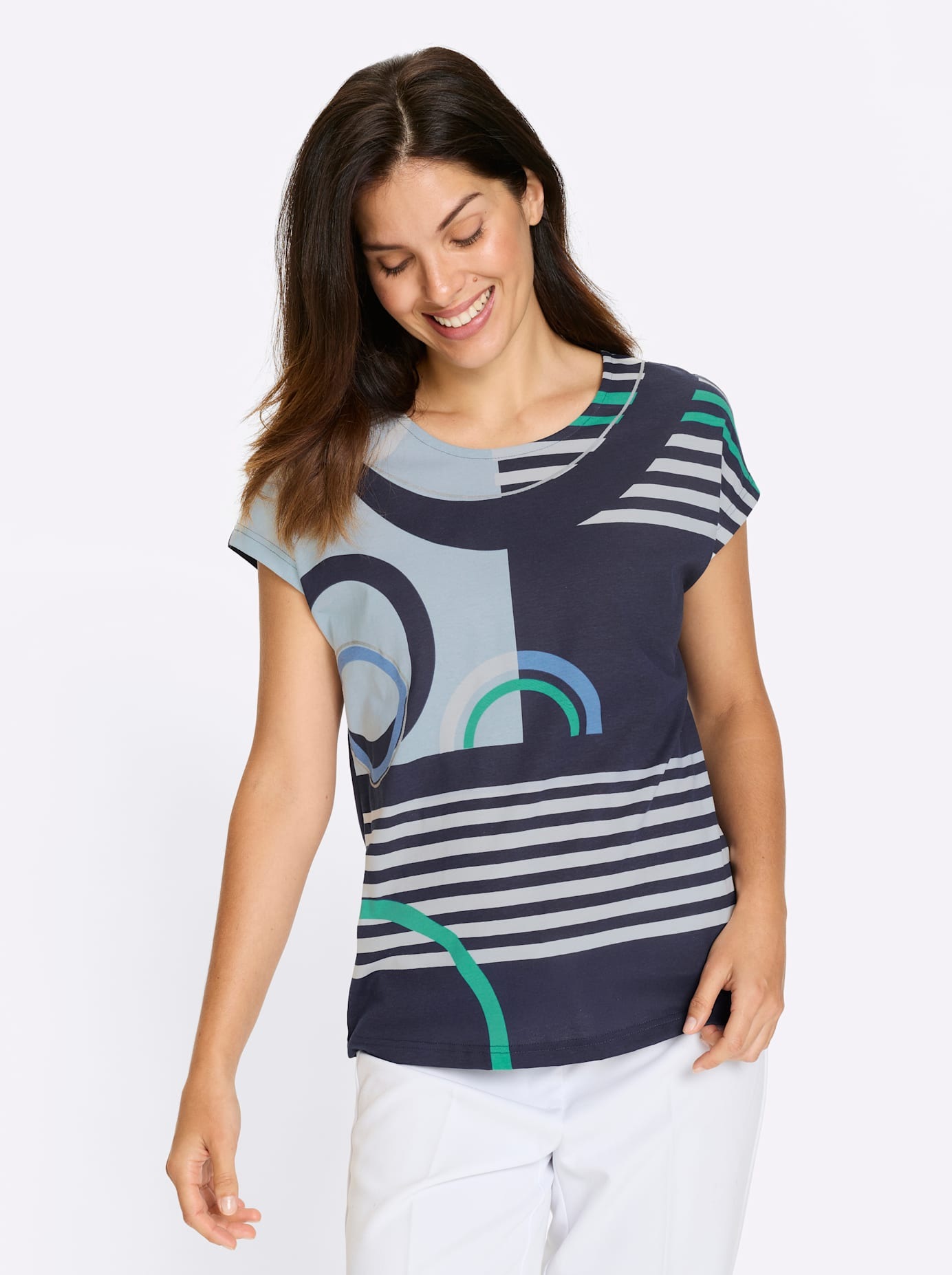 Classic Basics Kurzarmshirt »Rundhals-Shirt« 1 tlg.