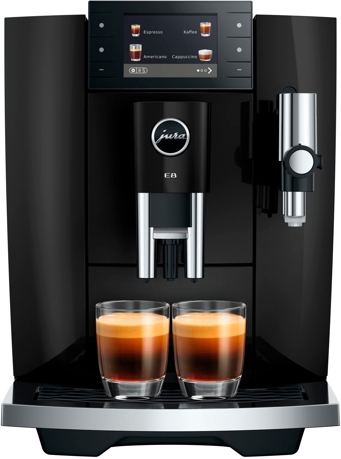 JURA Kaffeevollautomat »15745 E8 (ED), Piano Black« 27 Spezialitäten, WiFi, Hot & Light Brew, Sweet