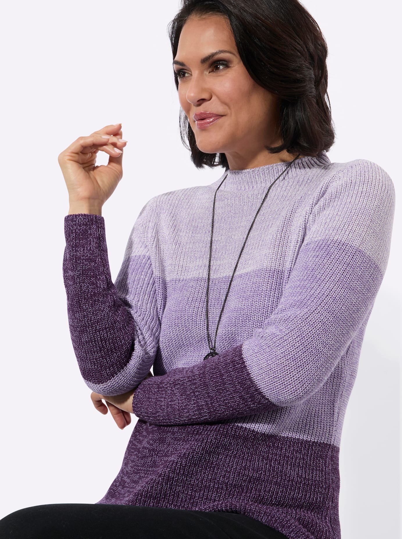 Casual Looks Strickpullover »Stehkragen-Pullover«