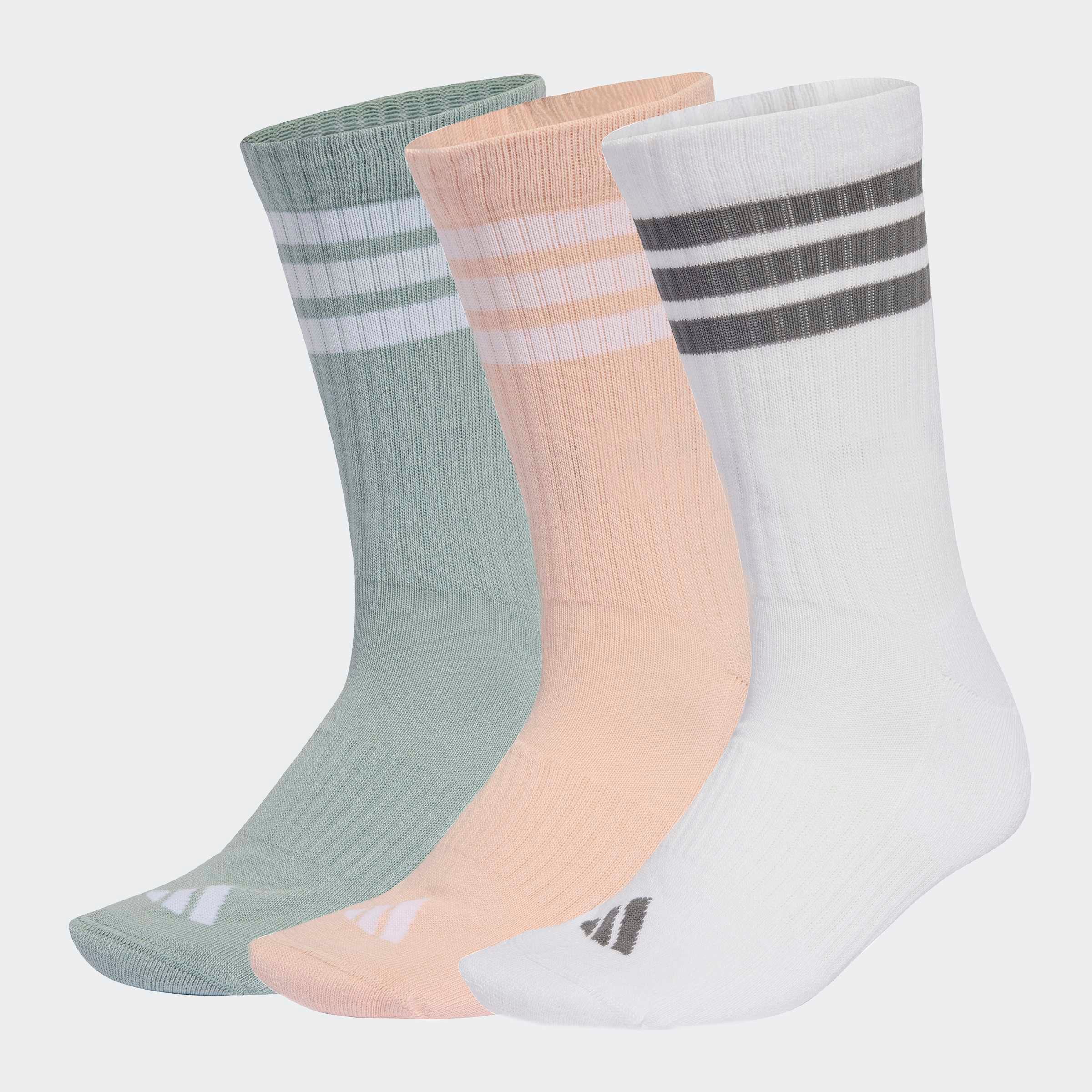 adidas Performance Funktionssocken »3-STREIFEN DÄMPFENDE SPORTSWEAR CREW, 3 PAAR« 3 Paar tlg.