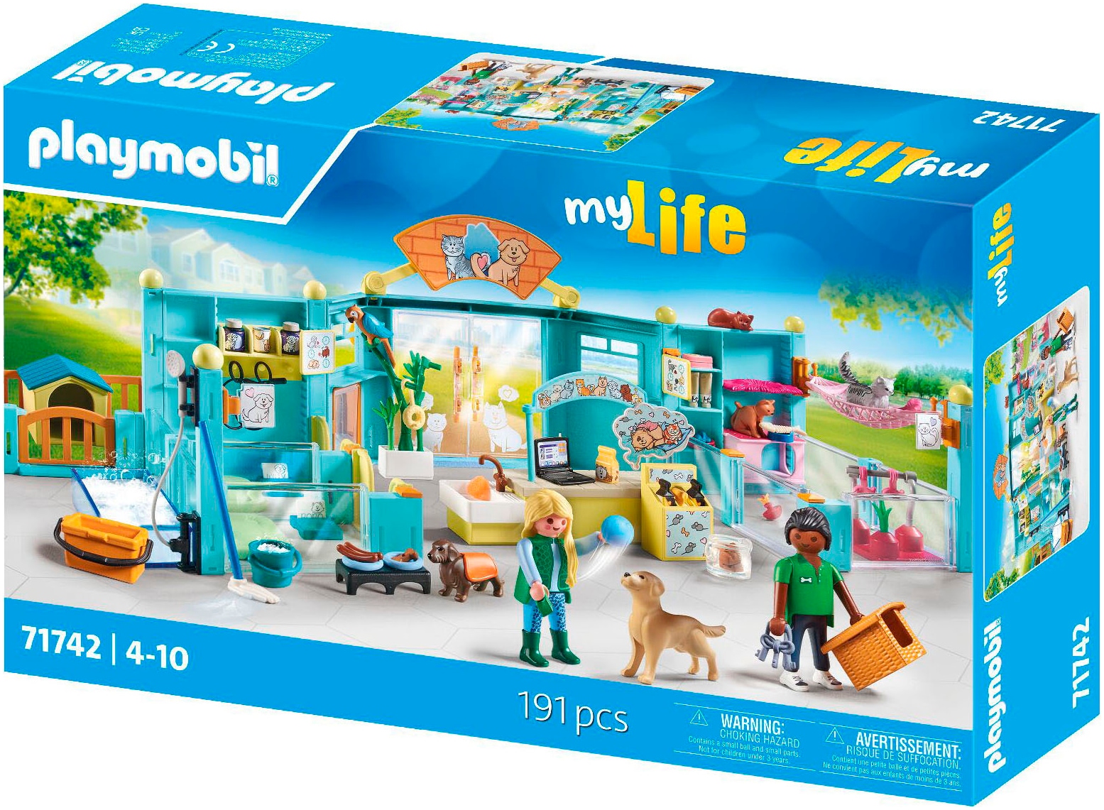 Playmobil® Konstruktions-Spielset »Tierhotel (71742), Playmobil My Life«, (191 St.), Made in Europe