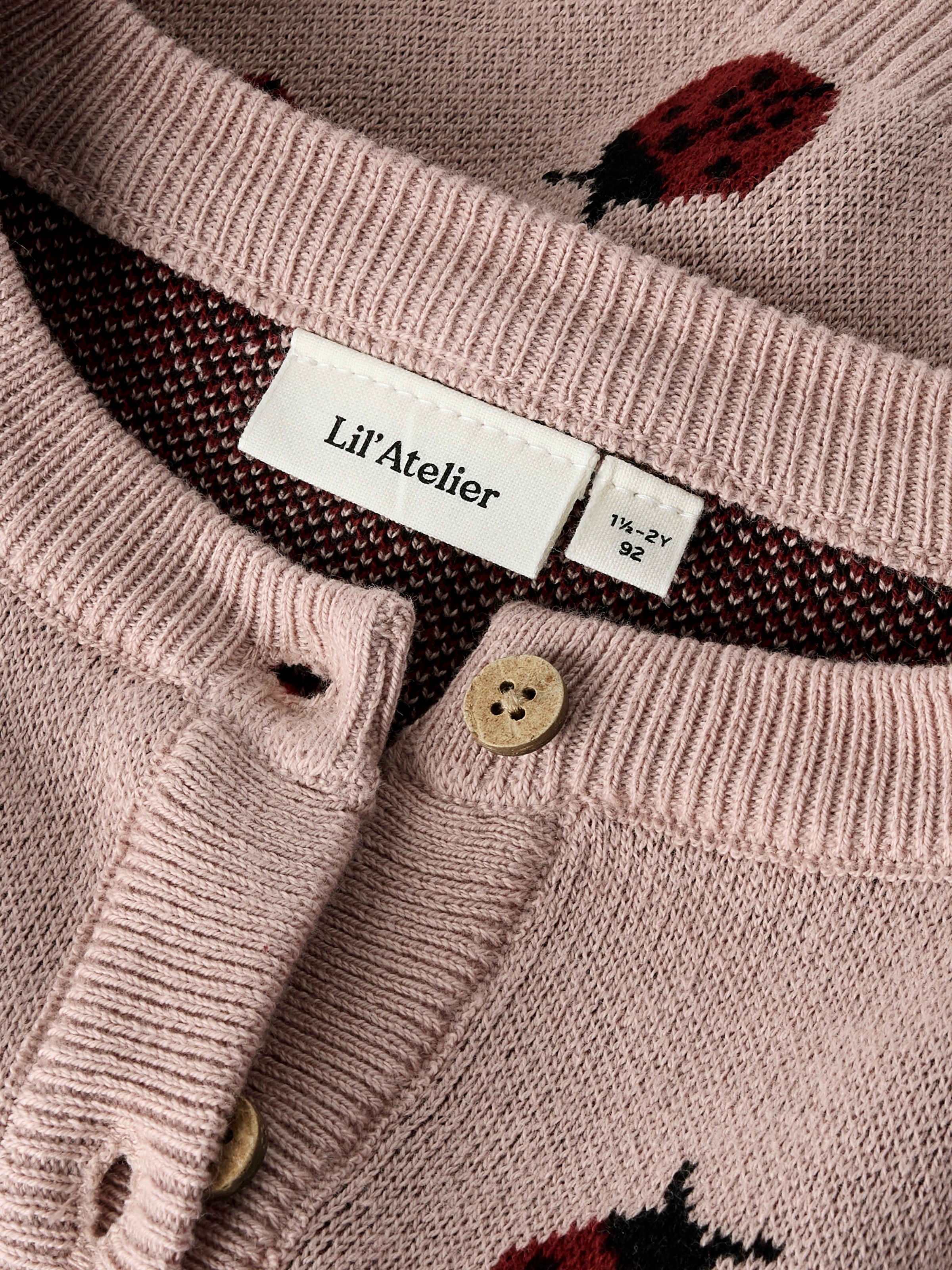 Lil' Atelier Strickjacke »NMFLULIO KNIT CARD LIL NOOS« Baumwolle