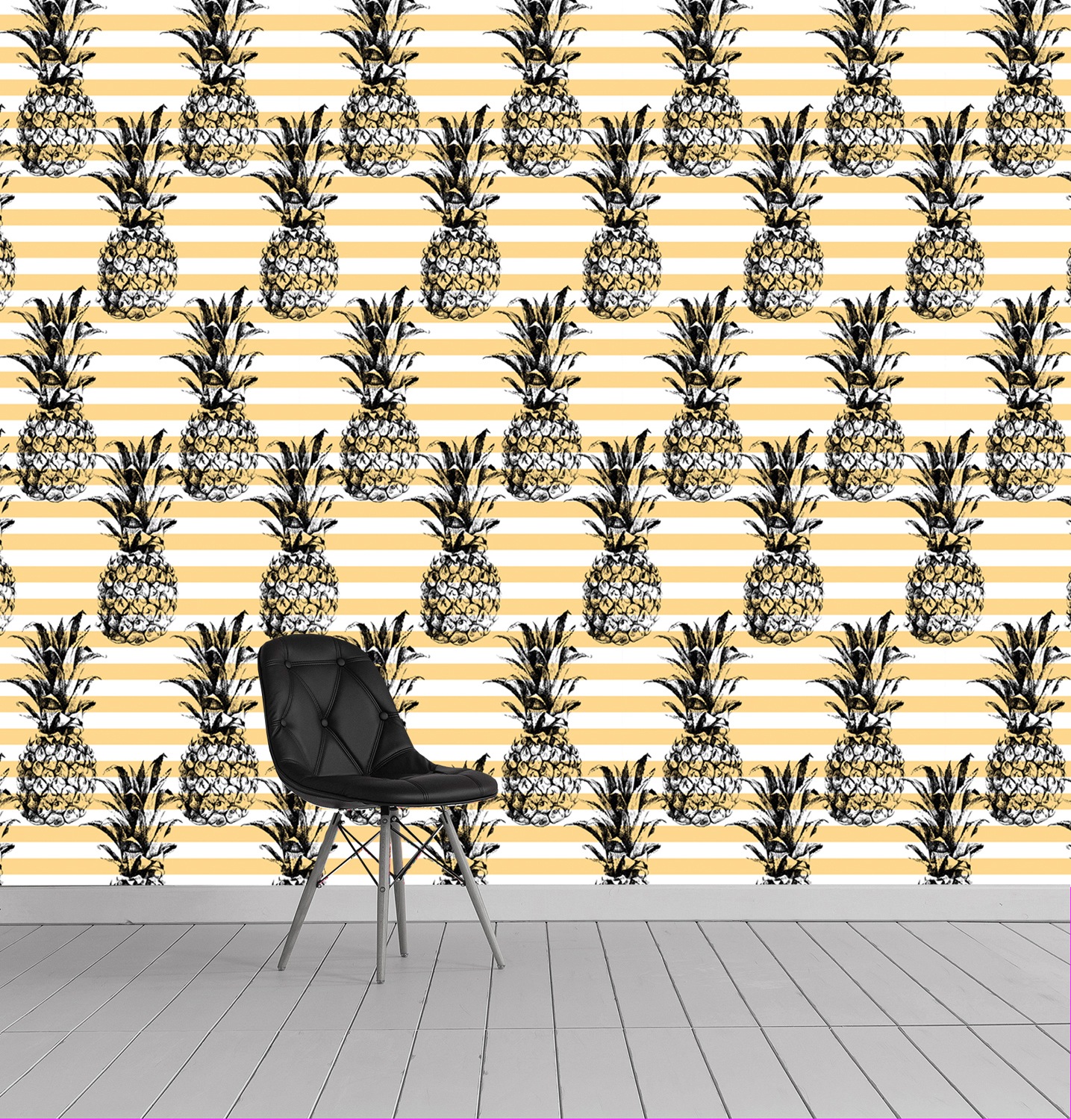 queence Vinyltapete »Carly« bedruckt | tropisch glatt 90x250cm, selbstklebend, kinderleichte Anbringung, , Sticker