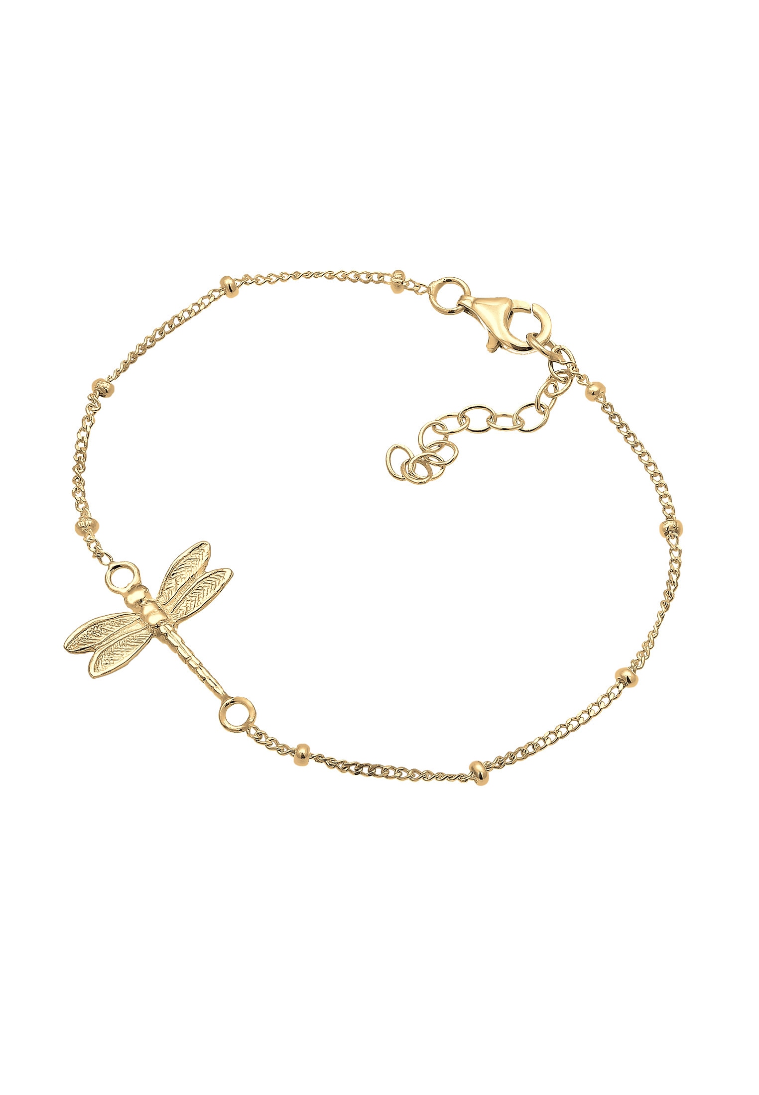 Elli Armkette »Armband Libelle Kugelkette Verspielt Sommer 925 Silber«