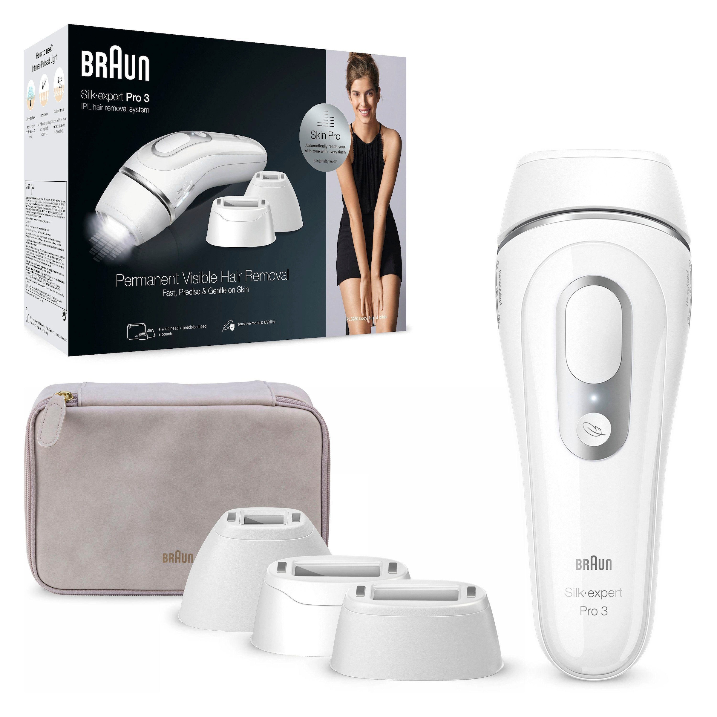 Braun IPL-Haarentferner »Silk-Expert Pro 3 PL3230«, 300.000 Lichtimpulse, Skin  Pro-Technologie online bei OTTO