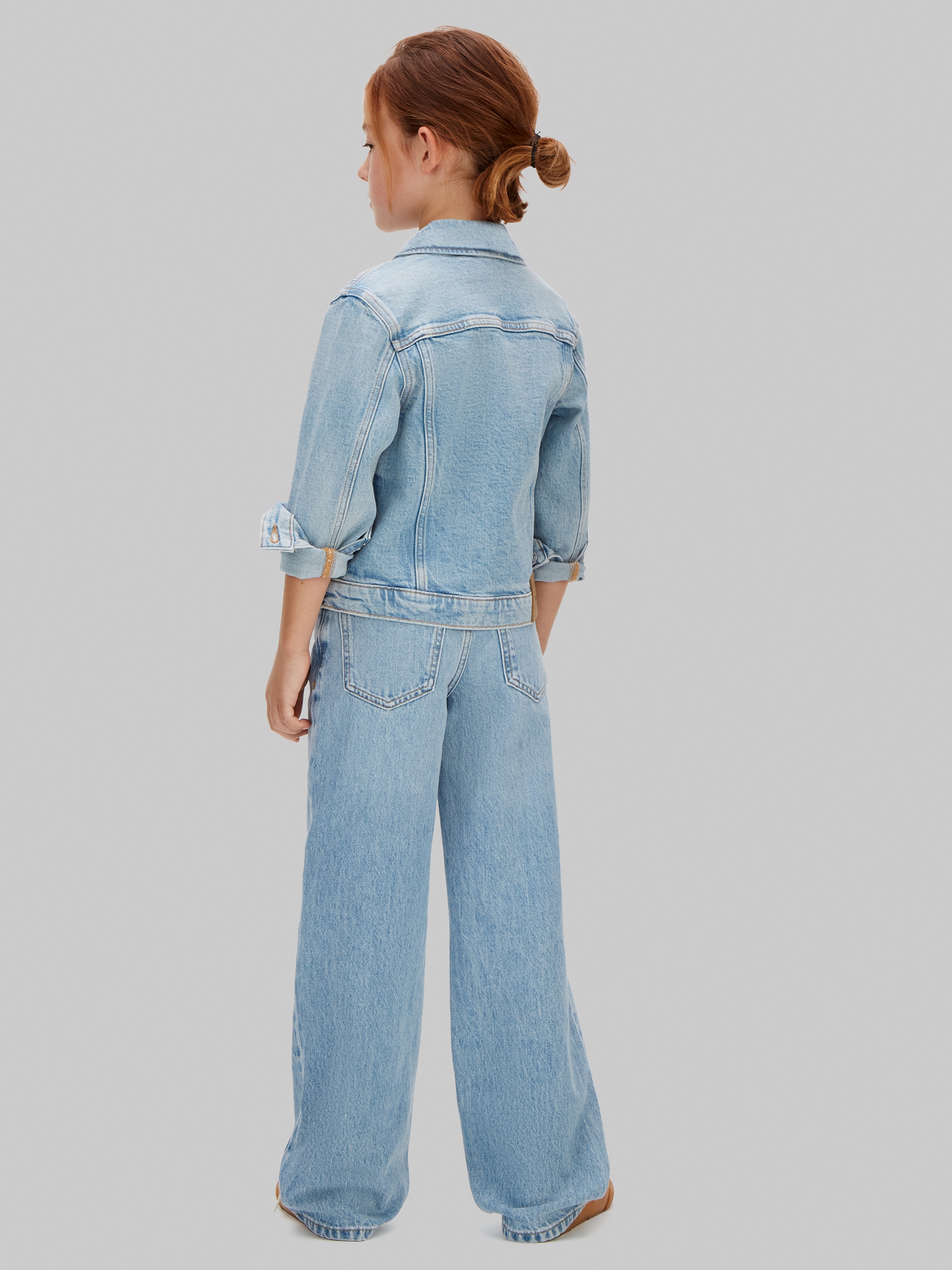 Calvin Klein Jeans Jeansjacke »DENIM WASH« ohne Kapuze Regular fit für Kinder mit Taschen