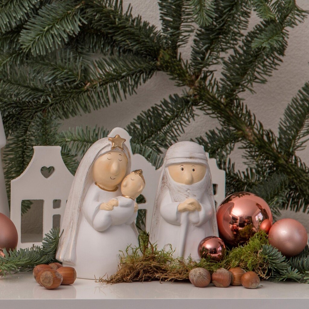 VALENTINO Wohnideen Krippenfigur »Maria und Josef, Weihnachtsdeko«