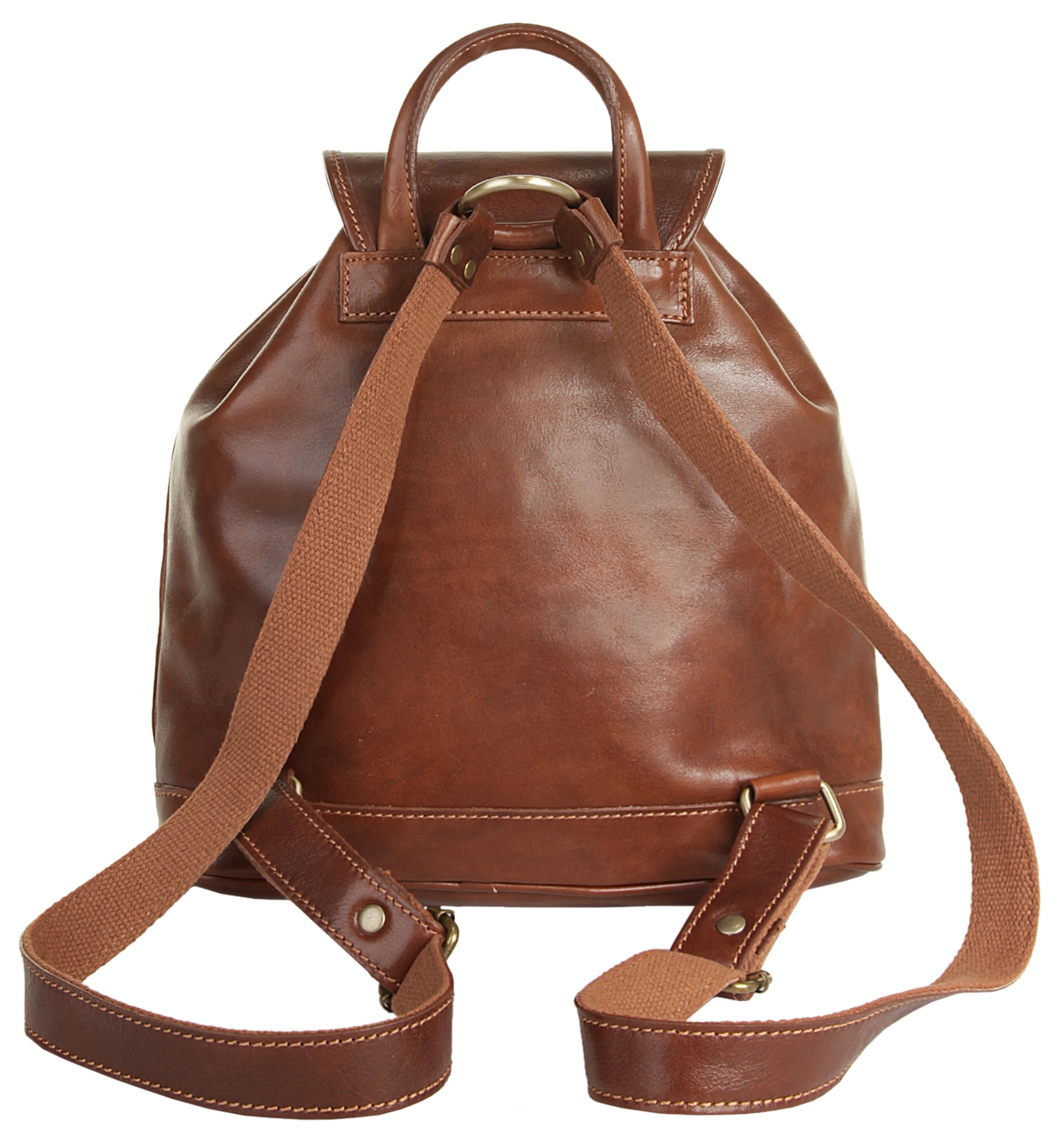 Piké Tagesrucksack, echt Leder, Made in Italy