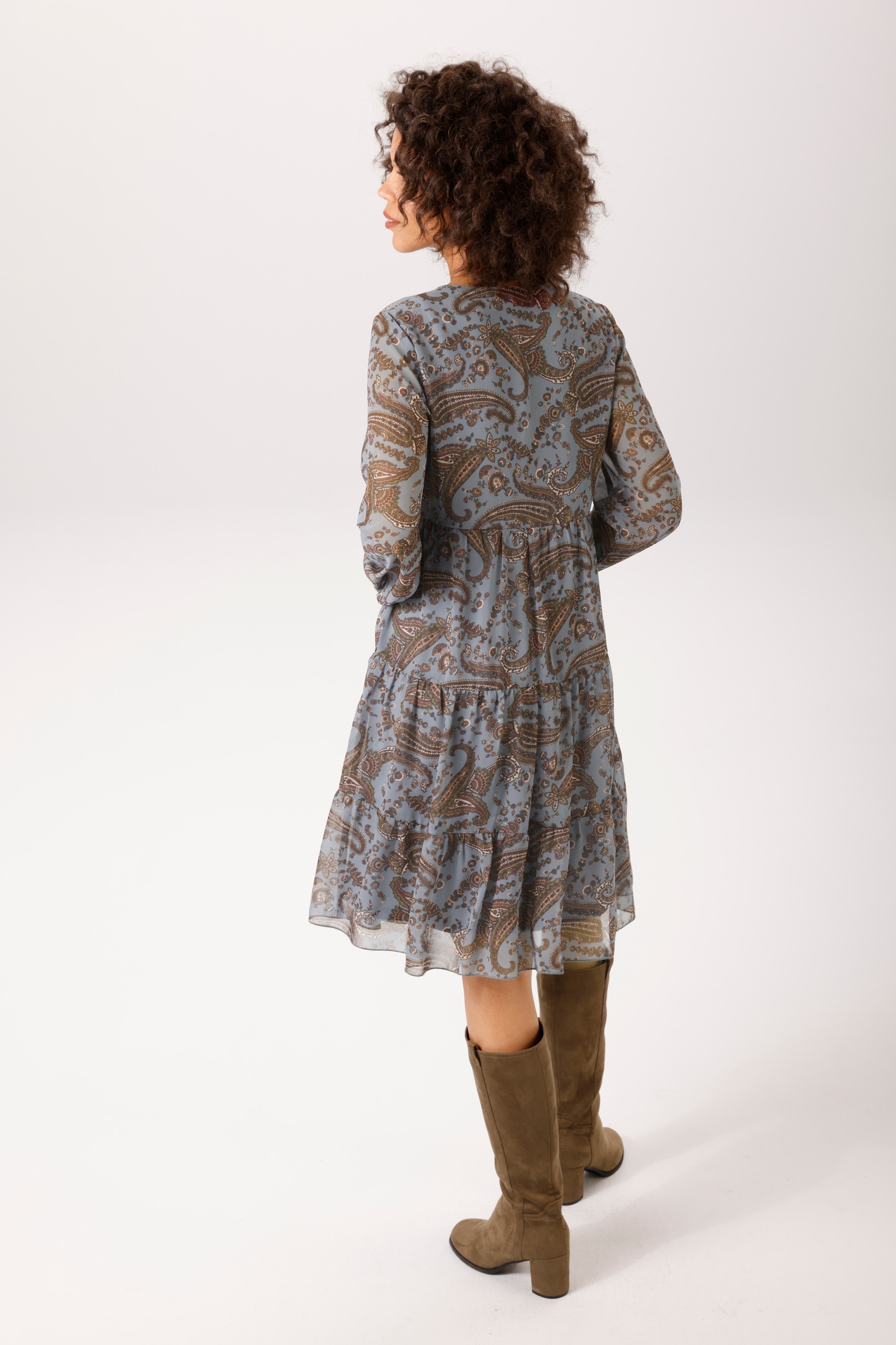Aniston CASUAL Tunikakleid mit fantasievollen großflächigen Paisley-Druck - NEUE KOLLEKTION
