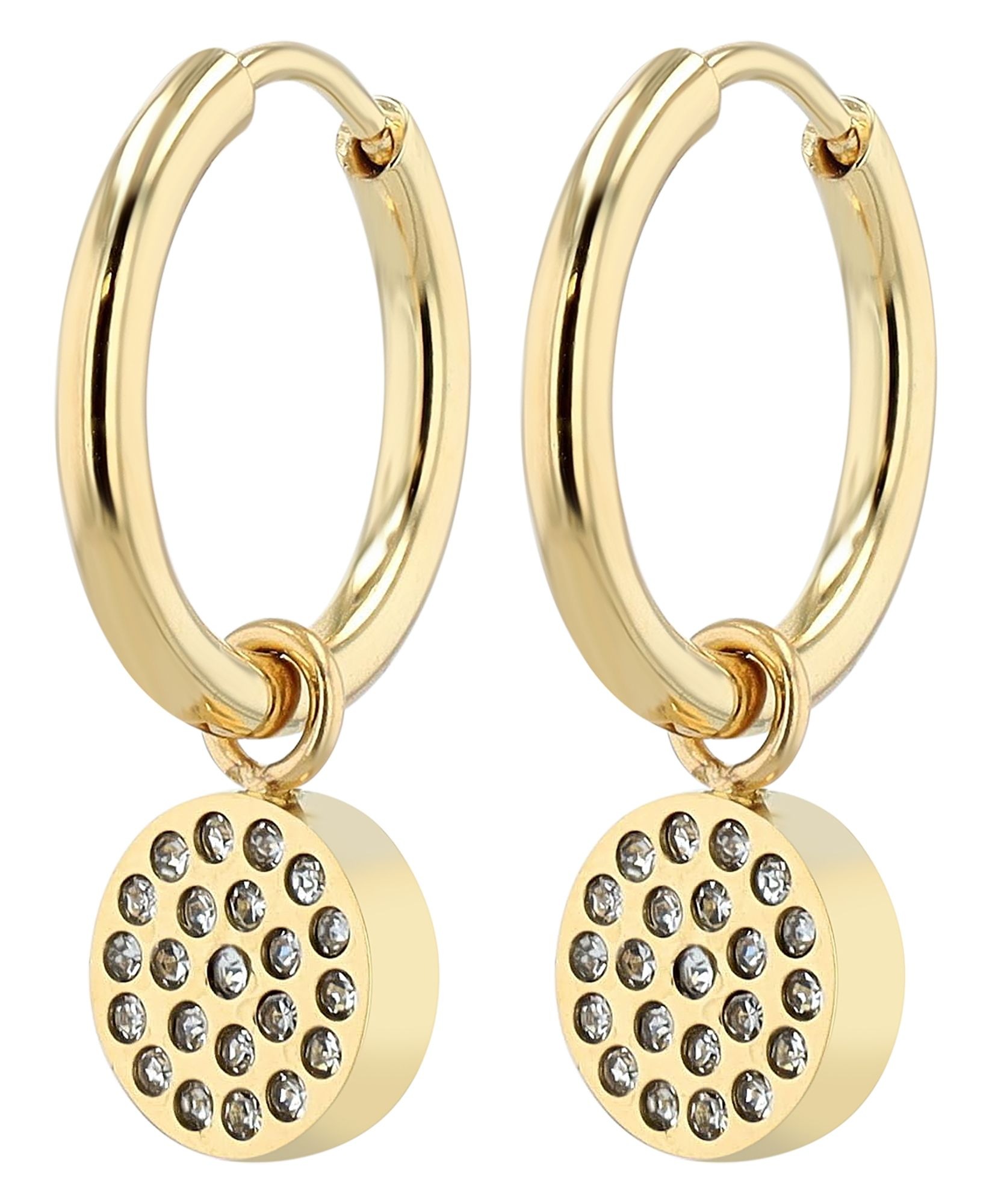 Adelia´s Kettenanhänger »Damen Anhänger ¿ Gravuranhänger aus Edelstahl mit Strass Steinchen«