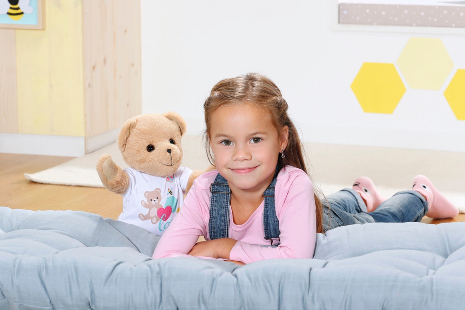 Baby Born Kuscheltier »Teddy Bär, weiß«, inklusive Strampler - Teddybär