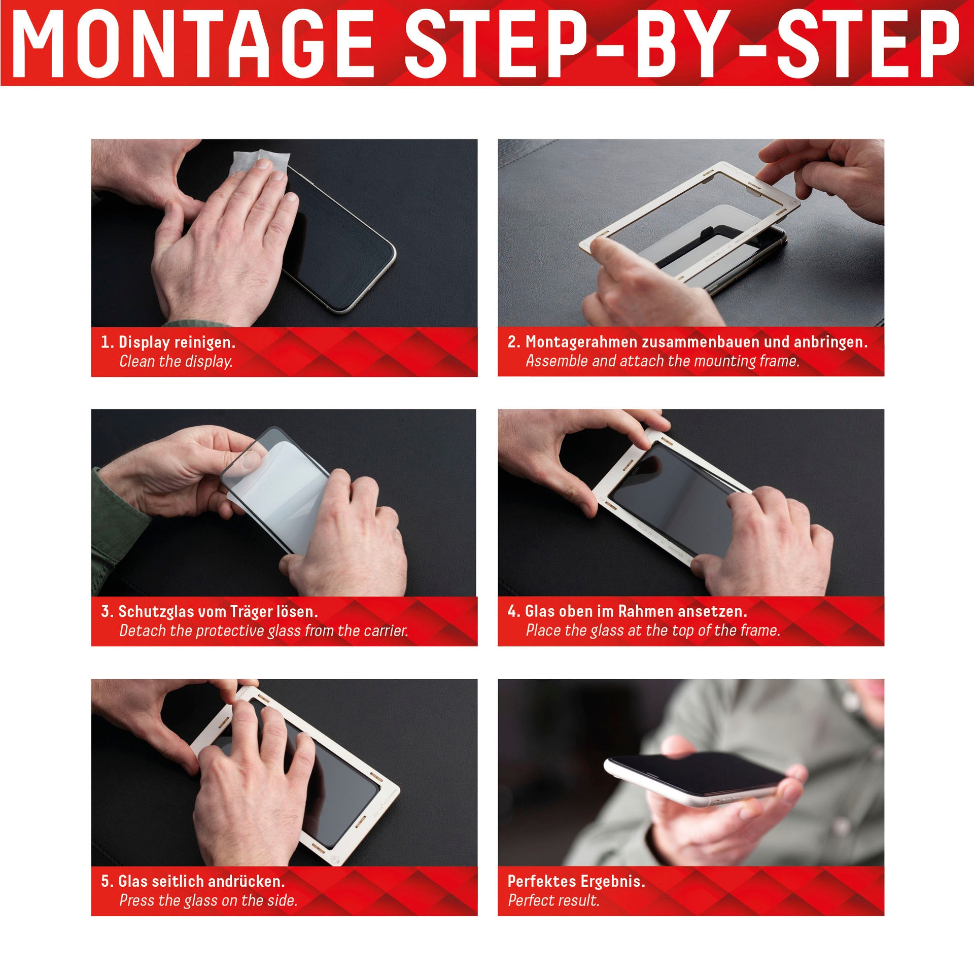 Displex Displayschutzglas »Real Glass + Case - iPhone 14 Pro« für iPhone 14 Pro