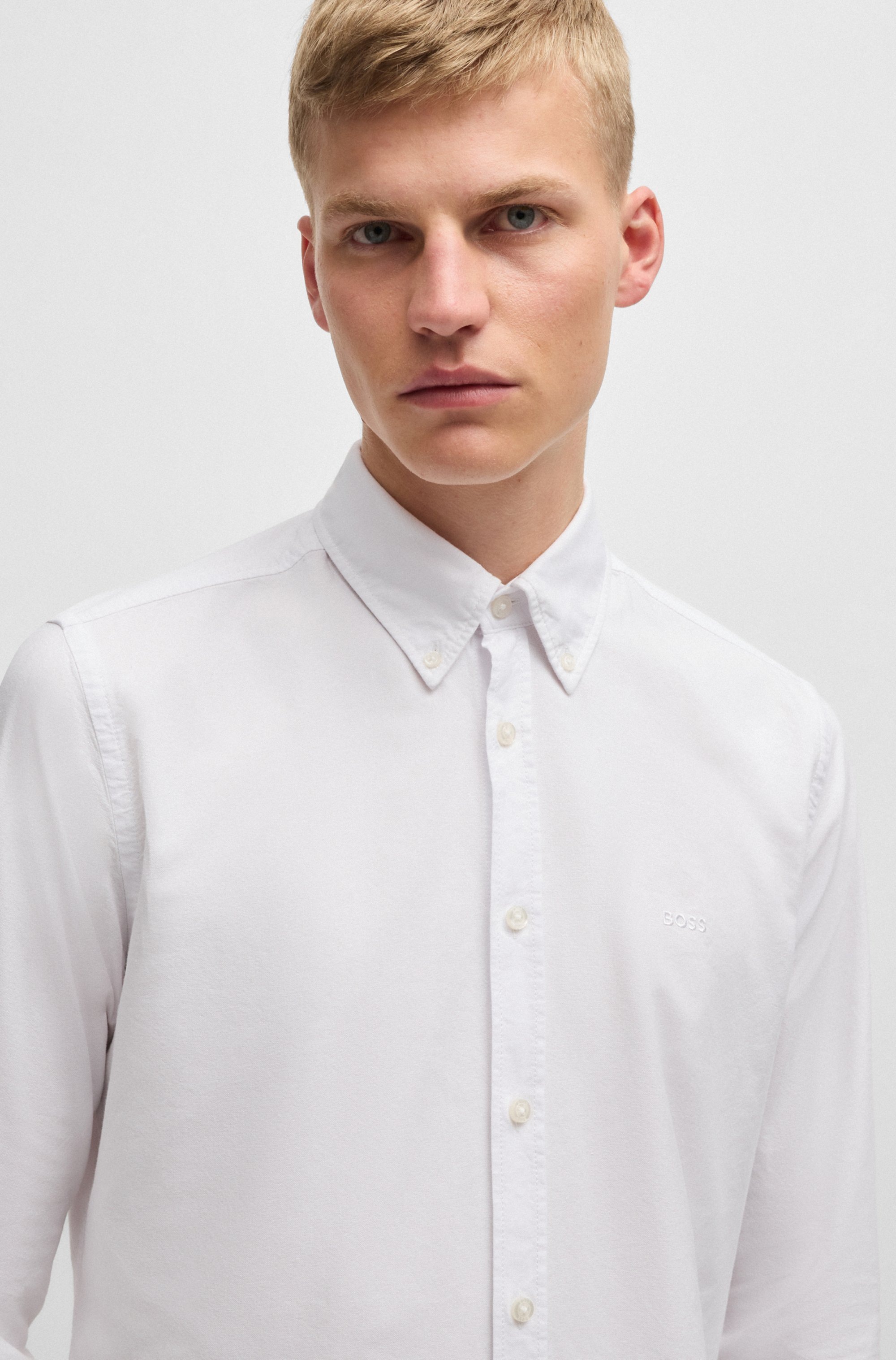 BOSS ORANGE Businesshemd »Rickert_M«, mit Button-down-Kragen