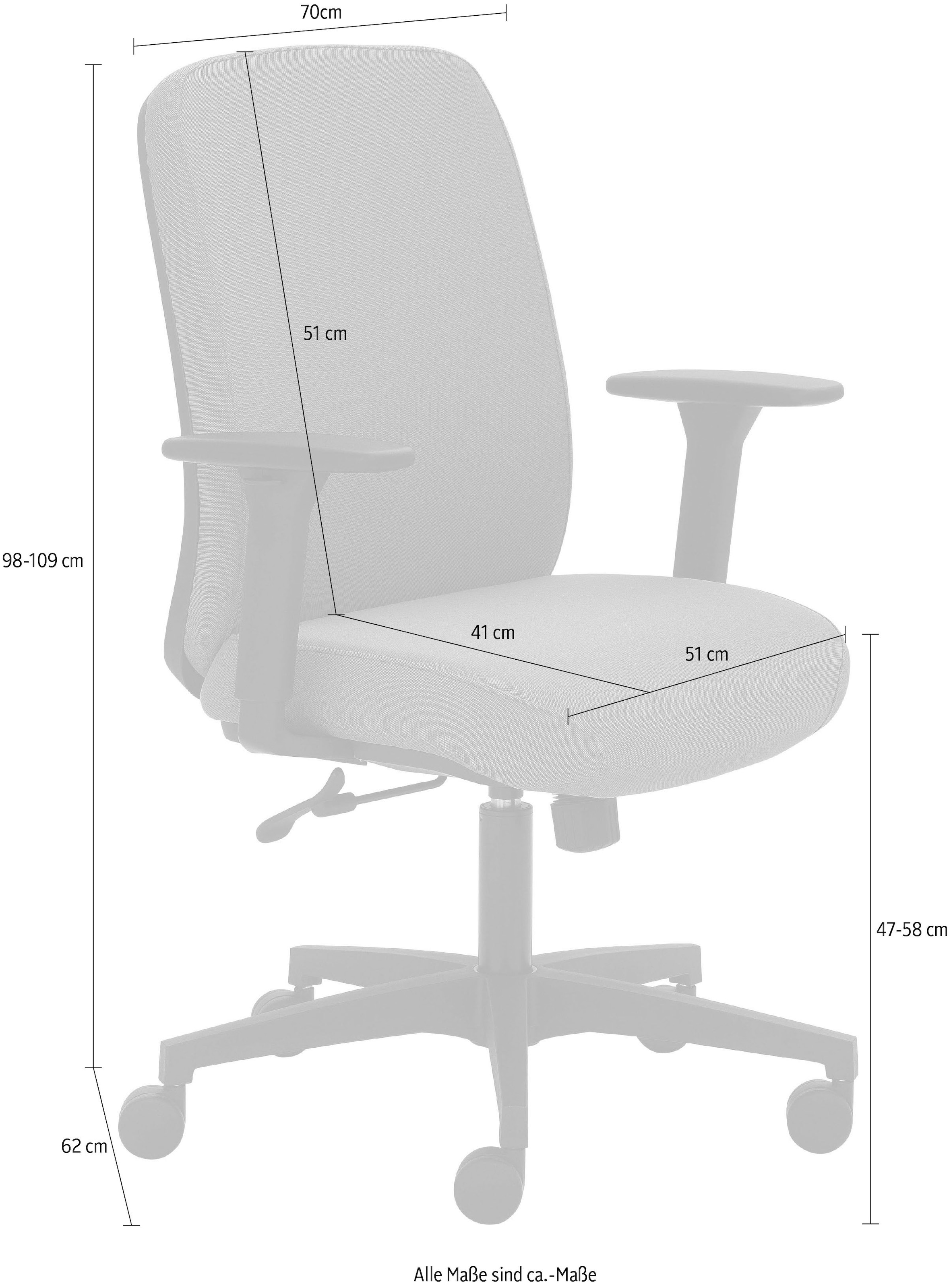 Mayer Sitzmöbel Drehstuhl »2219«, für Struktur Shop Sitzkomfort maximalen (recyceltes Polsterung GS-zertifiziert, extra OTTO Polyester), Online starke