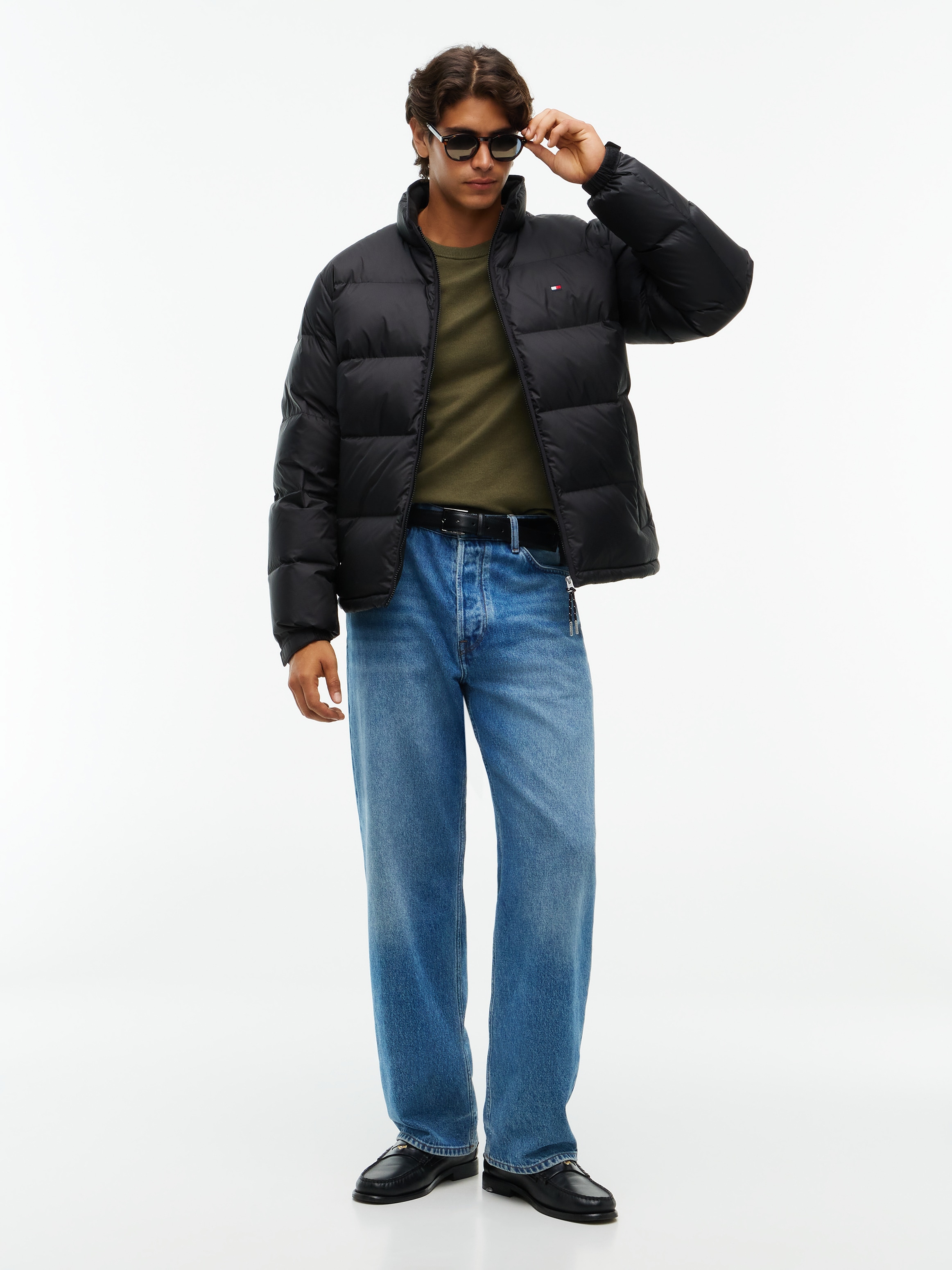 Tommy Hilfiger Daunenjacke »RIPSTOP STAND DOWN PUFFER JACKET« mit Daunenfüllung