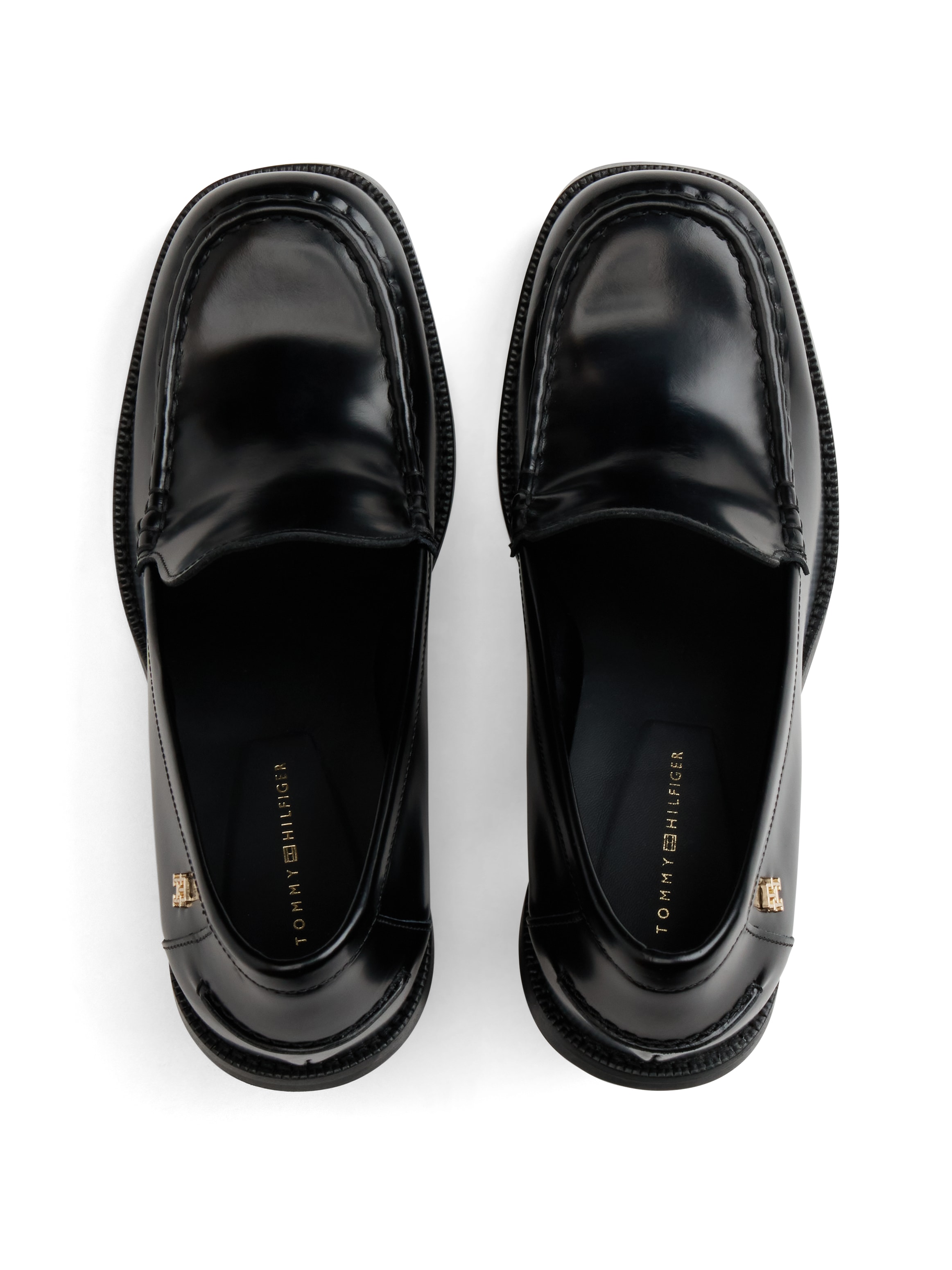 Tommy Hilfiger High-Heel-Pumps »SQUARE TOE HEELED LOAFER«  Blockabsatz, Partypumps mit dezenten Ziernähten
